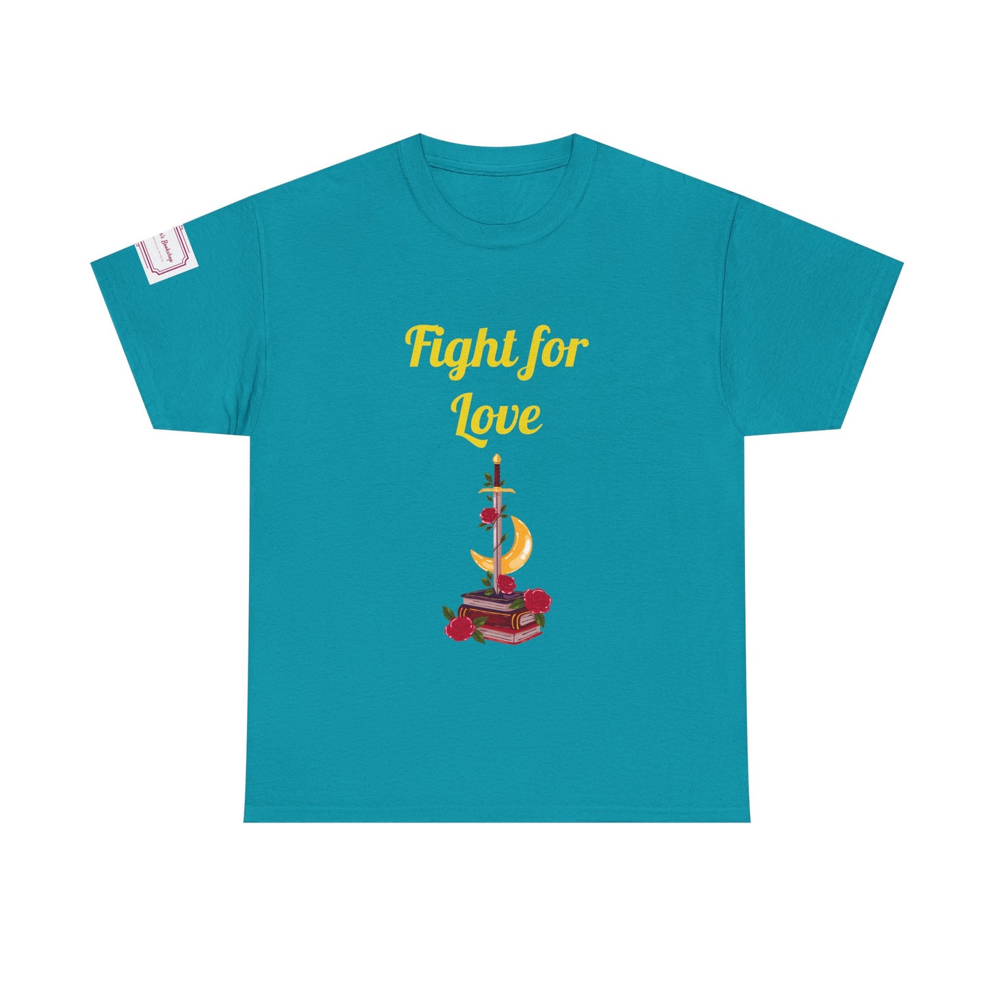 US (Ww) Fight for Love - Graphic Unisex Heavy Cotton Tee - Romance Books