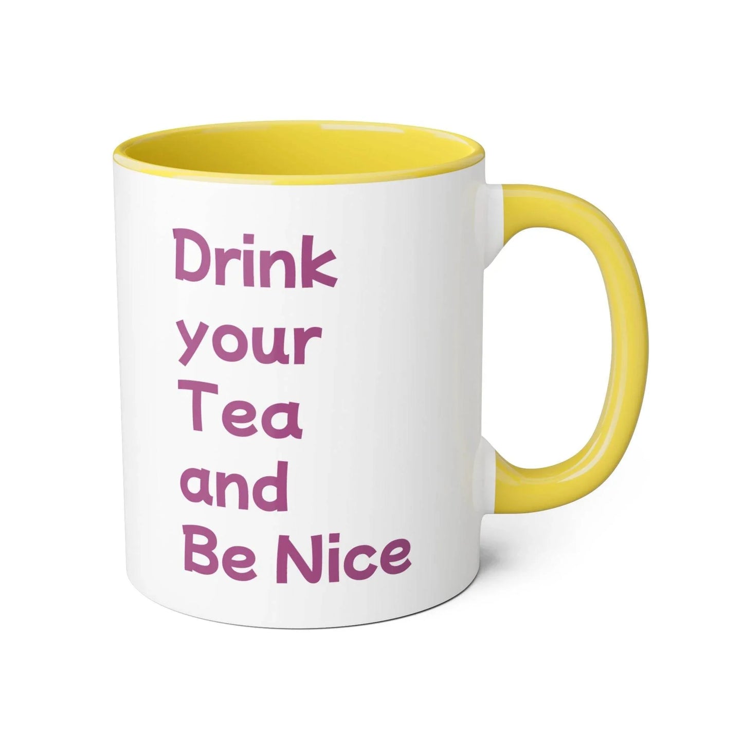 Drink your Tea Mug - 11oz Tea Cup for Cat Lovers - The Dreamer's Bookshop.