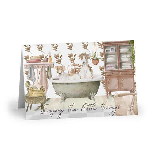 The Dreamer's Bookshop "Dog Bath" Enjoy the Little Things Card - The Dreamer's Bookshop.