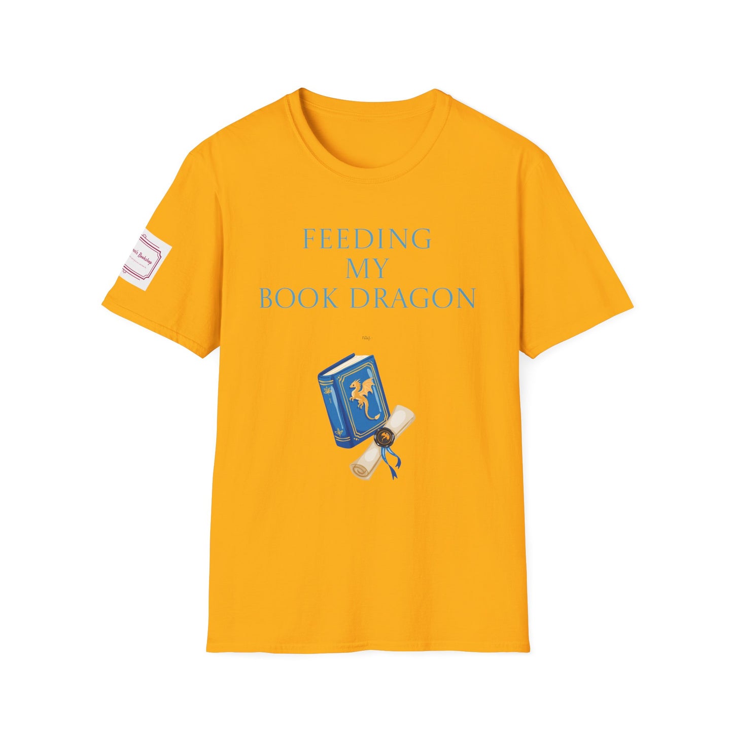 Unisex Softstyle T-Shirt - 'Book Dragon'