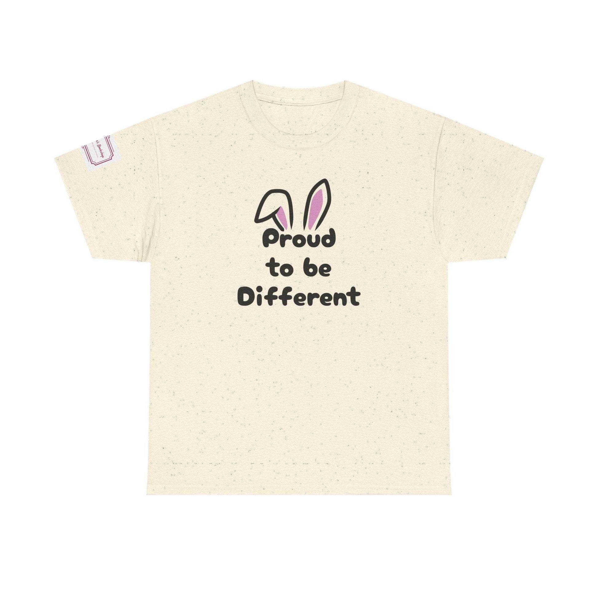 Proud to be Different Unisex Heavy Cotton Tee - Celebrate Individuality - The Dreamer's Bookshop.