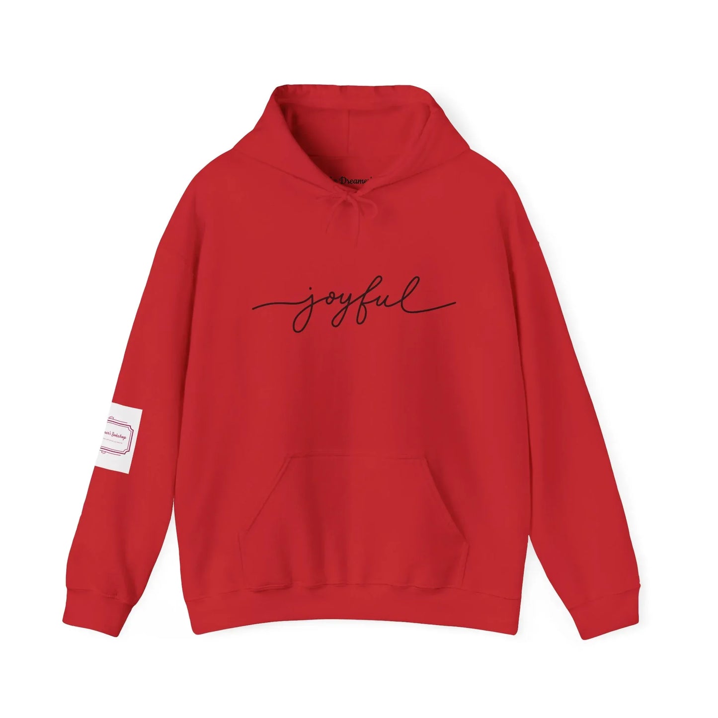 Christmas Joyful Unisex Hooded Sweatshirt - Cozy Literary Apparel - The Dreamer's Bookshop.