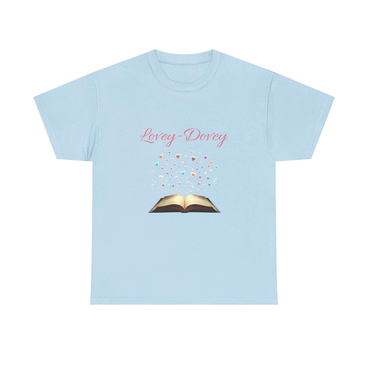 Lovey-Dovey - Graphic Tee - Unisex Heavy Cotton T-Shirt for Book Lovers - The Dreamer's Bookshop.