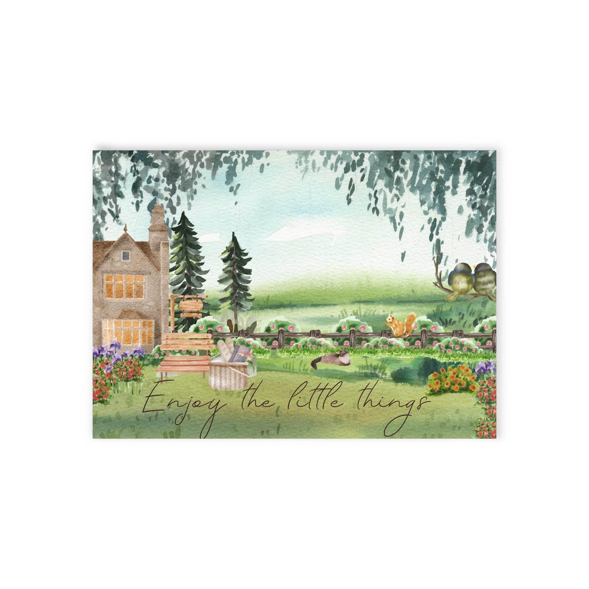 The Dreamer's Bookshop "Cottage" Enjoy the Little Things Card - The Dreamer's Bookshop.