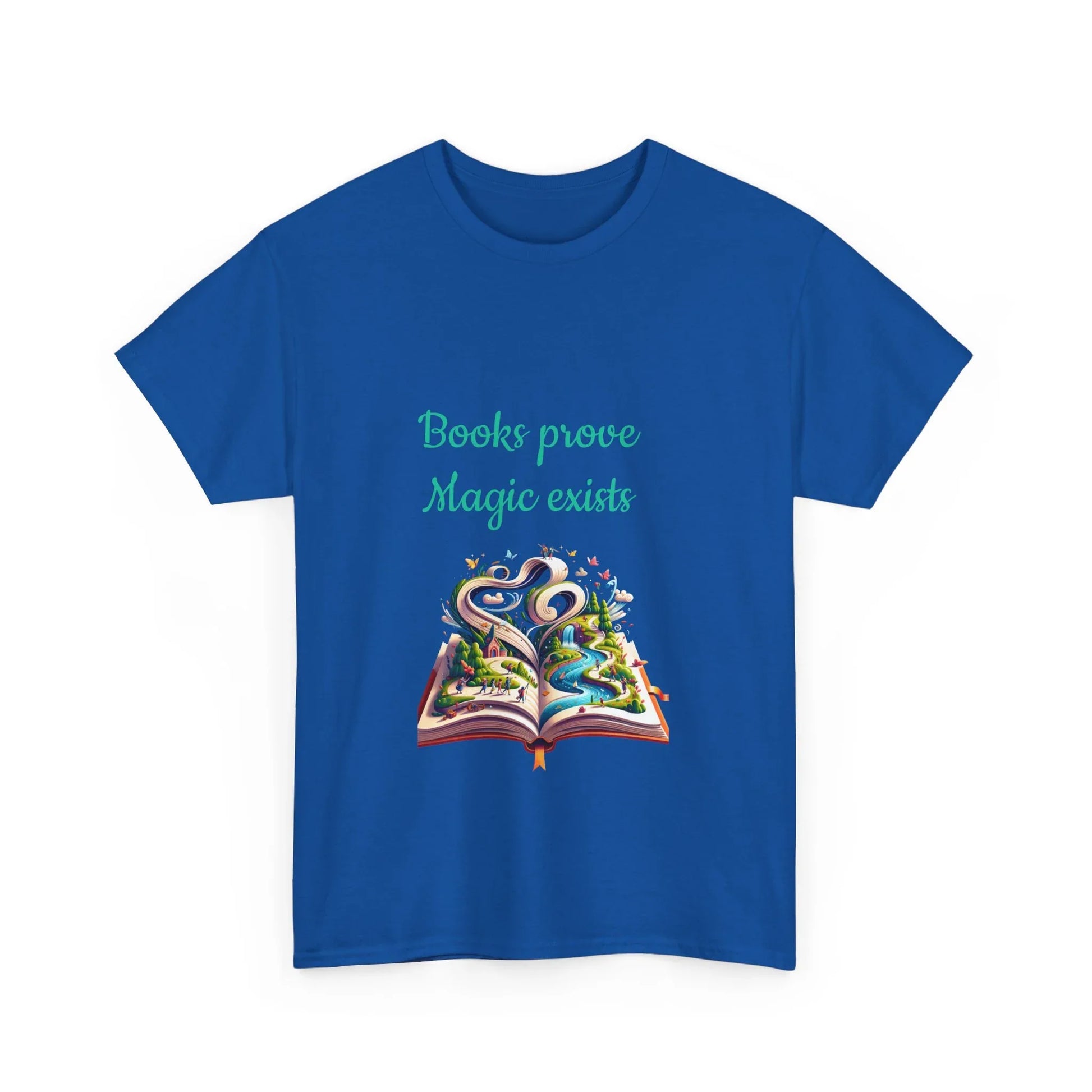 Book Lover's Unisex Heavy Cotton Tee - "Magic Exists" - The Dreamer's Bookshop.