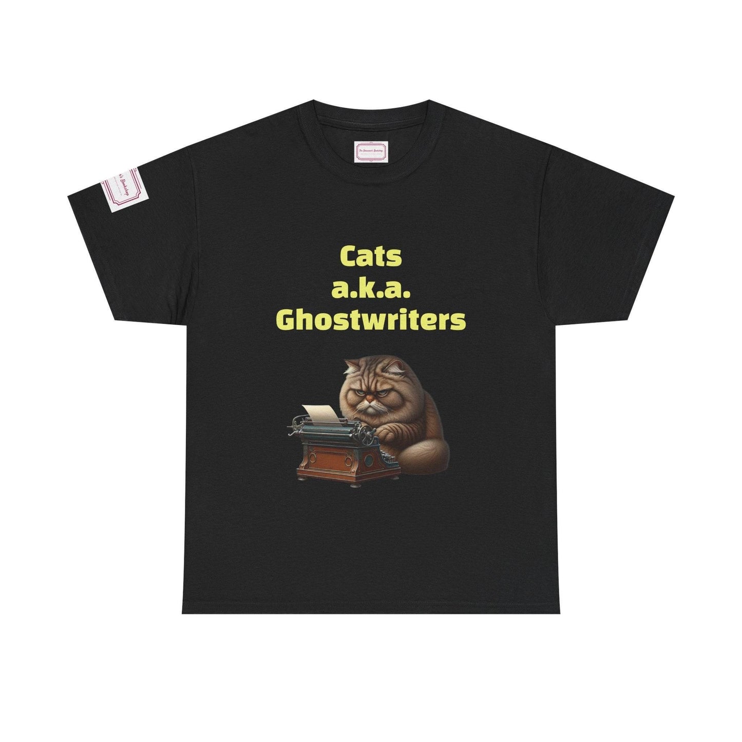 Cats Ghostwriters - Unisex Heavy Cotton Tee - Perfect for Book Lovers - The Dreamer's Bookshop.