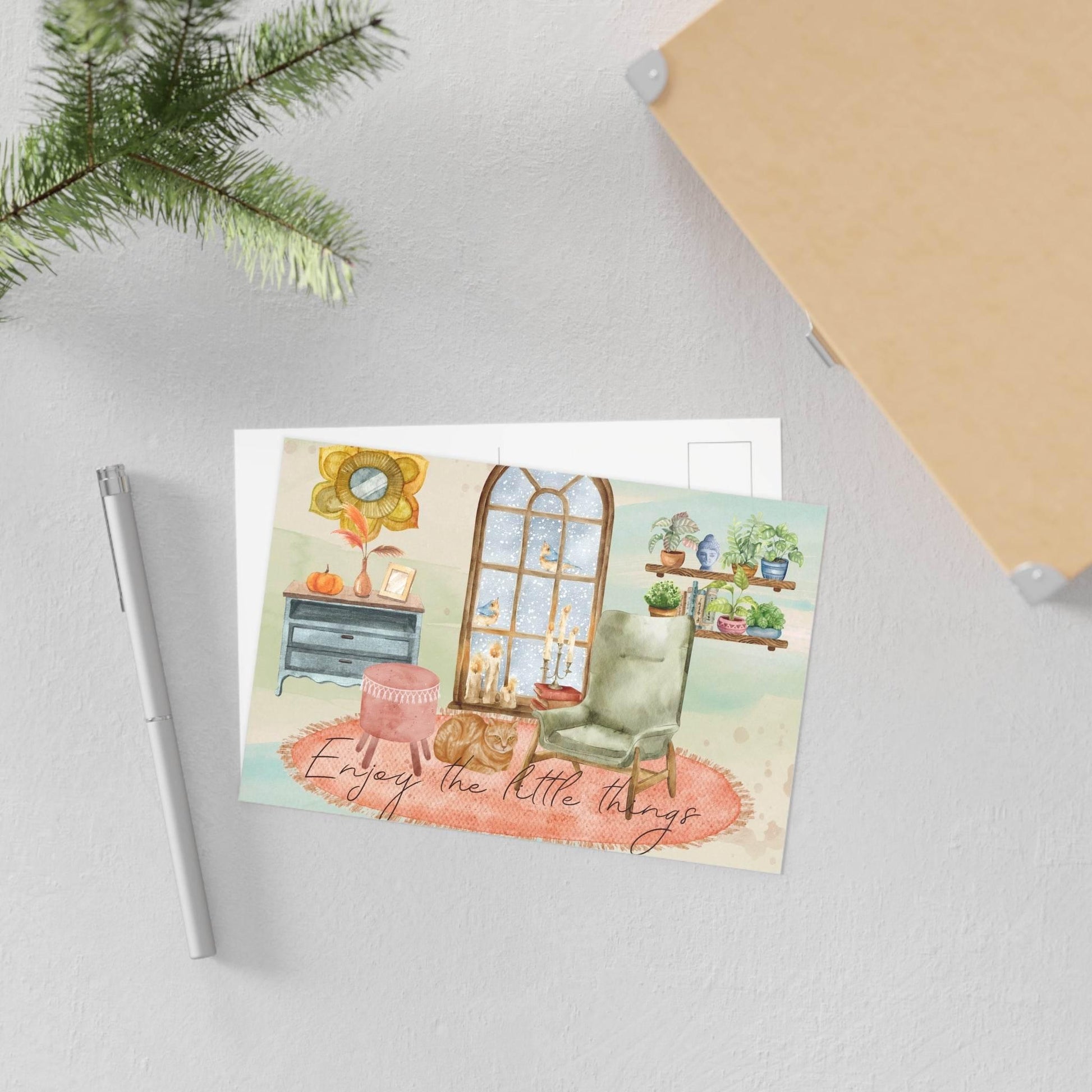 The Dreamer's Bookshop "Evening" Enjoy the Little Things Card - The Dreamer's Bookshop.