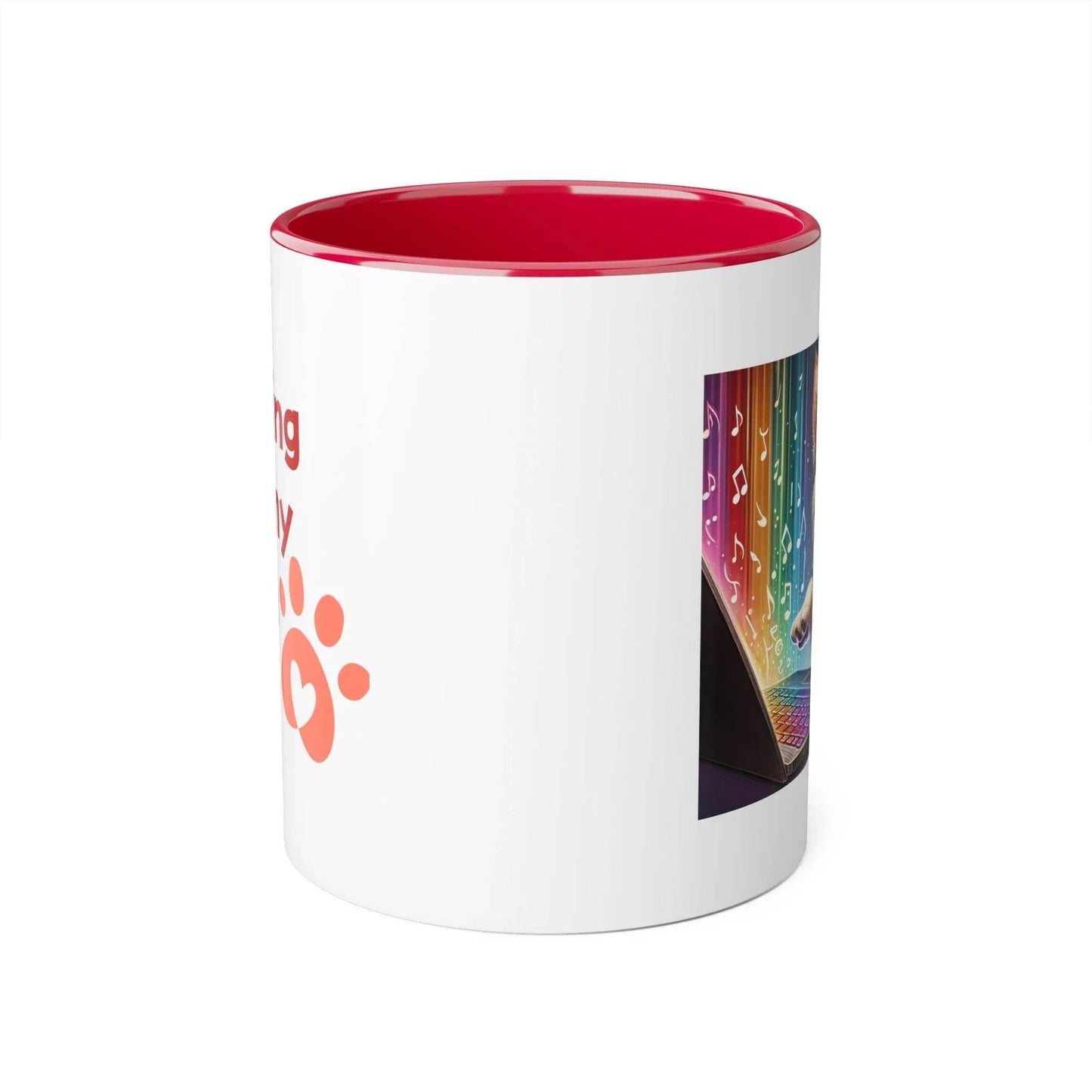 Funny Dog Writer Accent Mug - 11oz Coffee Cup for Book Lovers - The Dreamer's Bookshop.