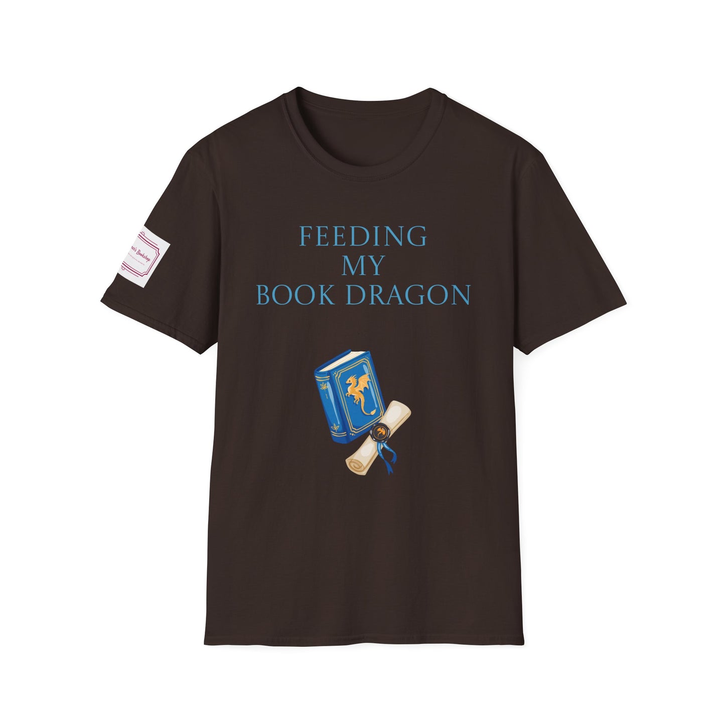 Unisex Softstyle T-Shirt - 'Book Dragon'