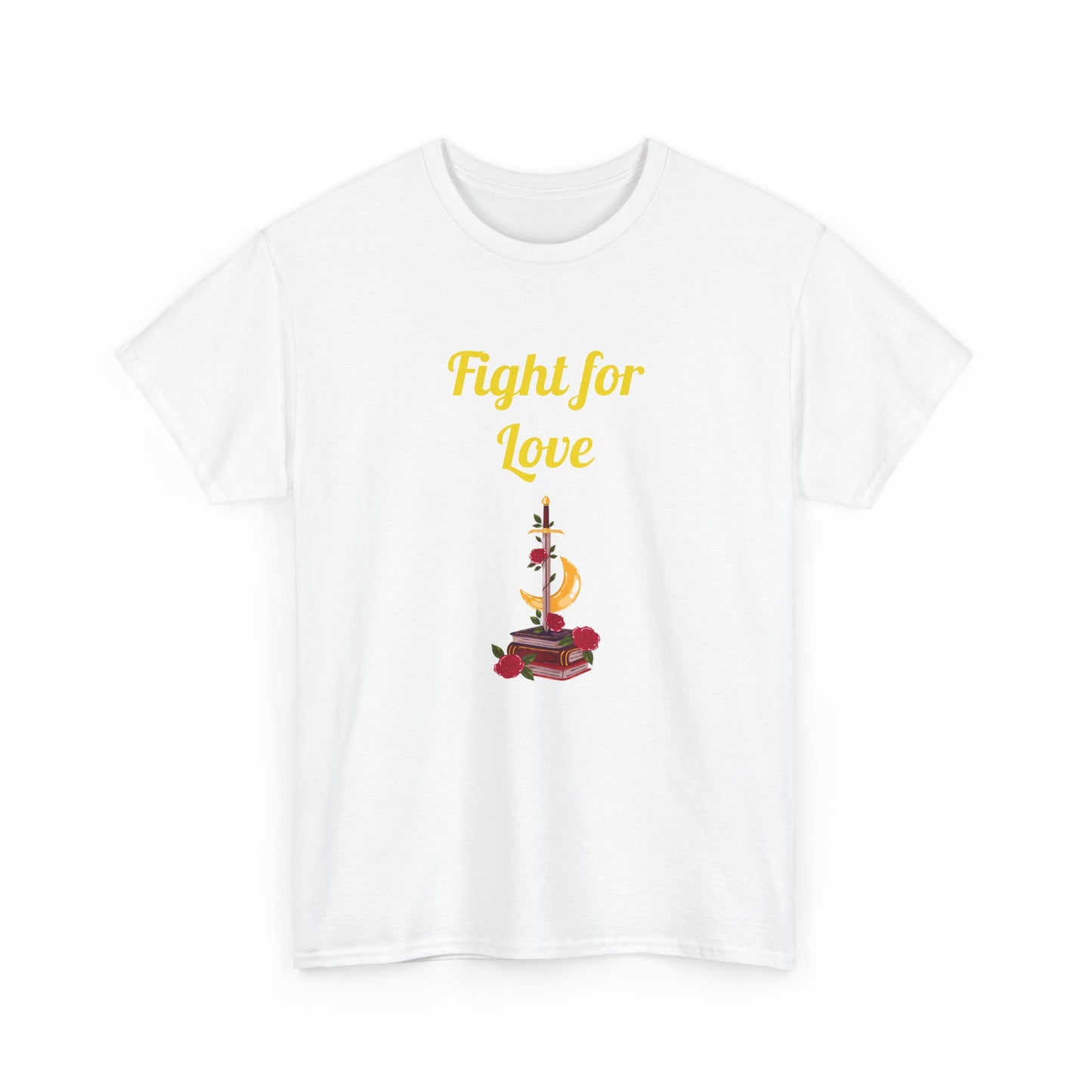 CA - Fight for Love -  Graphic Tee - Unisex Heavy Cotton T-Shirt Romance Books