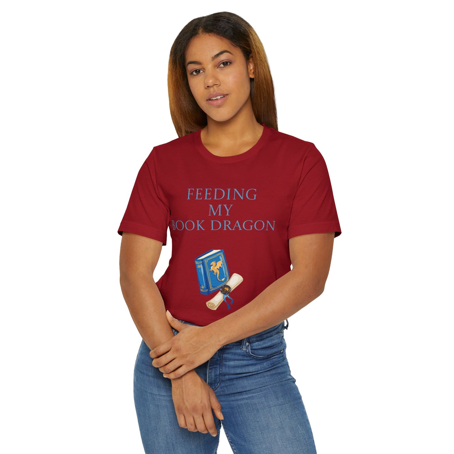 Unisex Jersey T-Shirt - Book Dragon