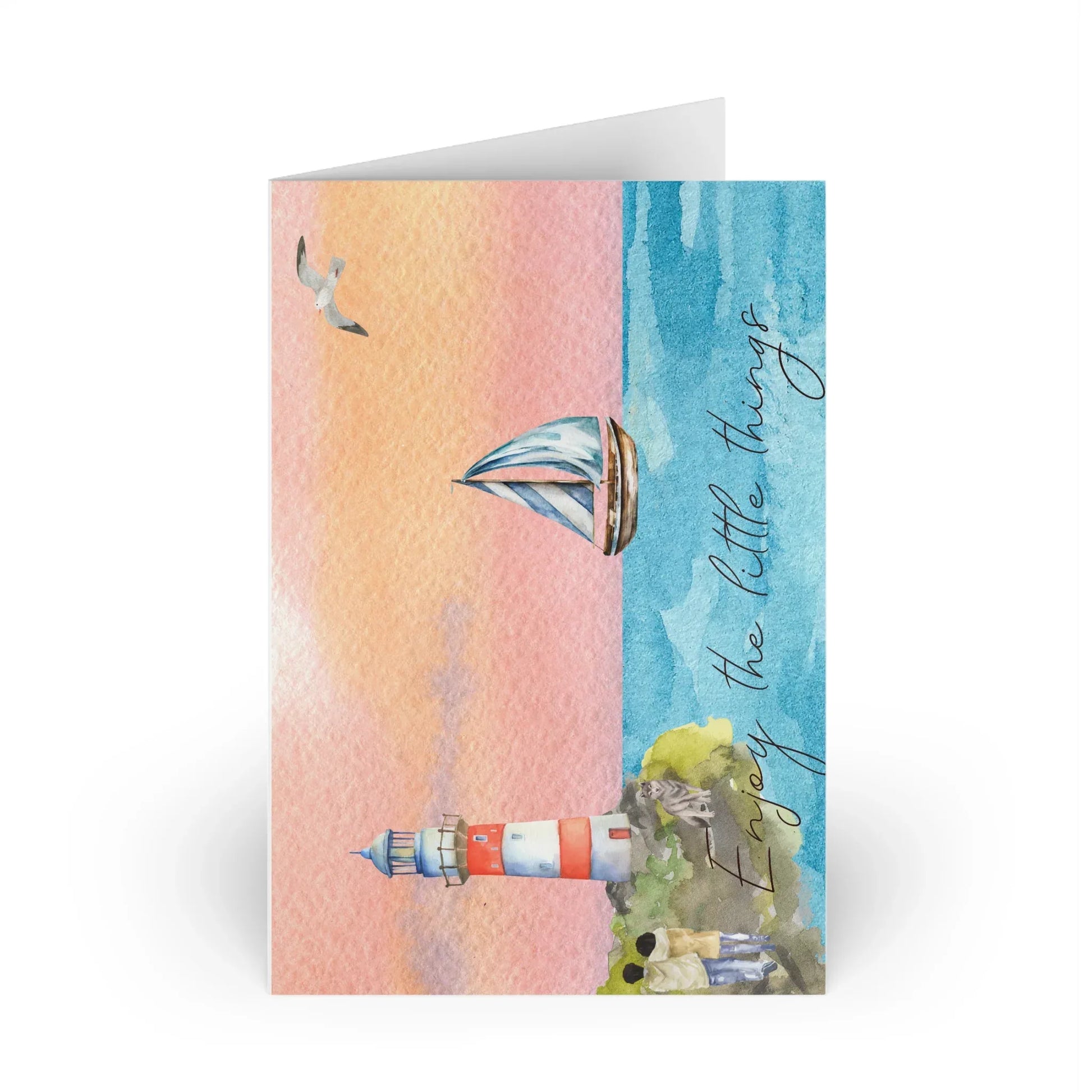 The Dreamer's Bookshop "Lighthouse" Enjoy the Little Things Card - The Dreamer's Bookshop.