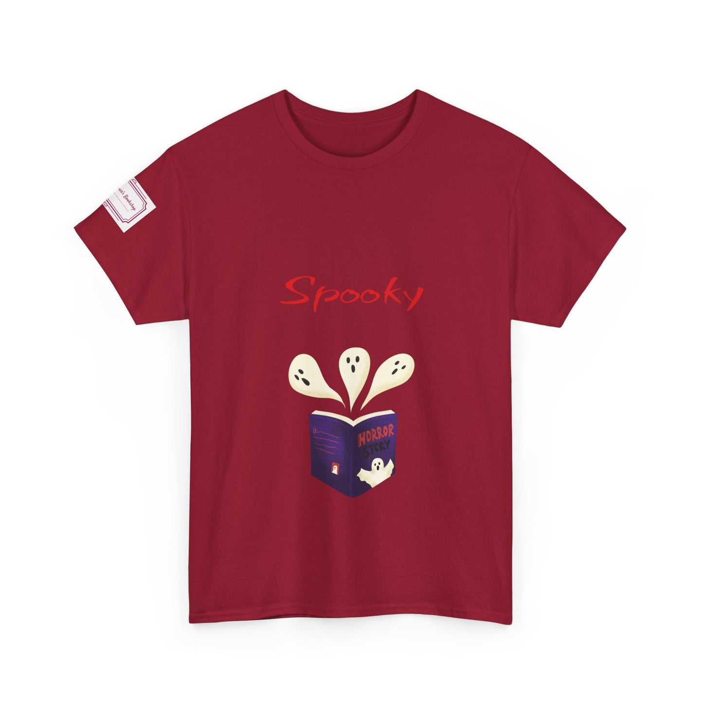 US (Ww) Fiction - Graphic Unisex Heavy Cotton Tee - Spooky Books