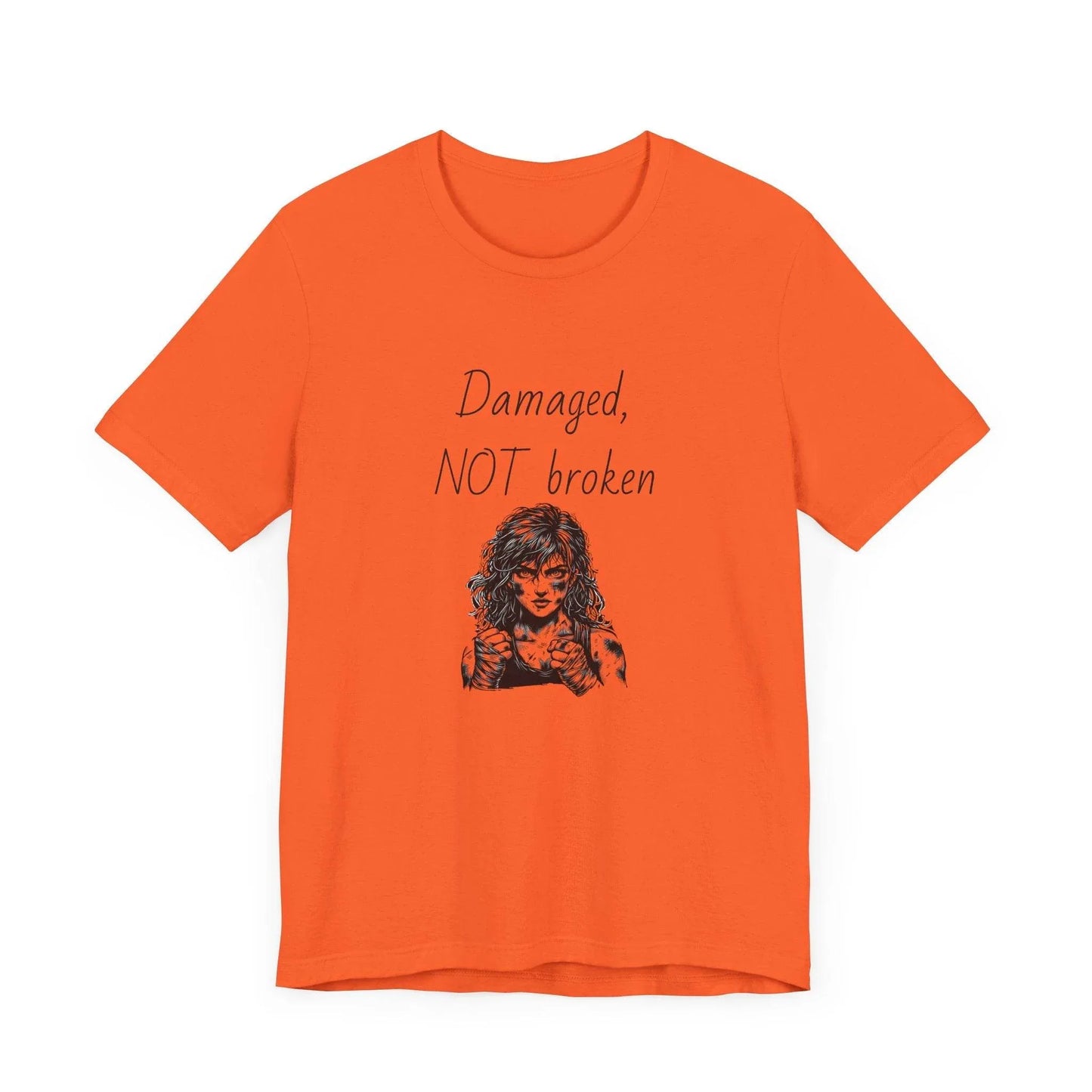 Damaged, NOT broken Inspirational T-Shirt | Unisex Short Sleeve Tee - The Dreamer's Bookshop.