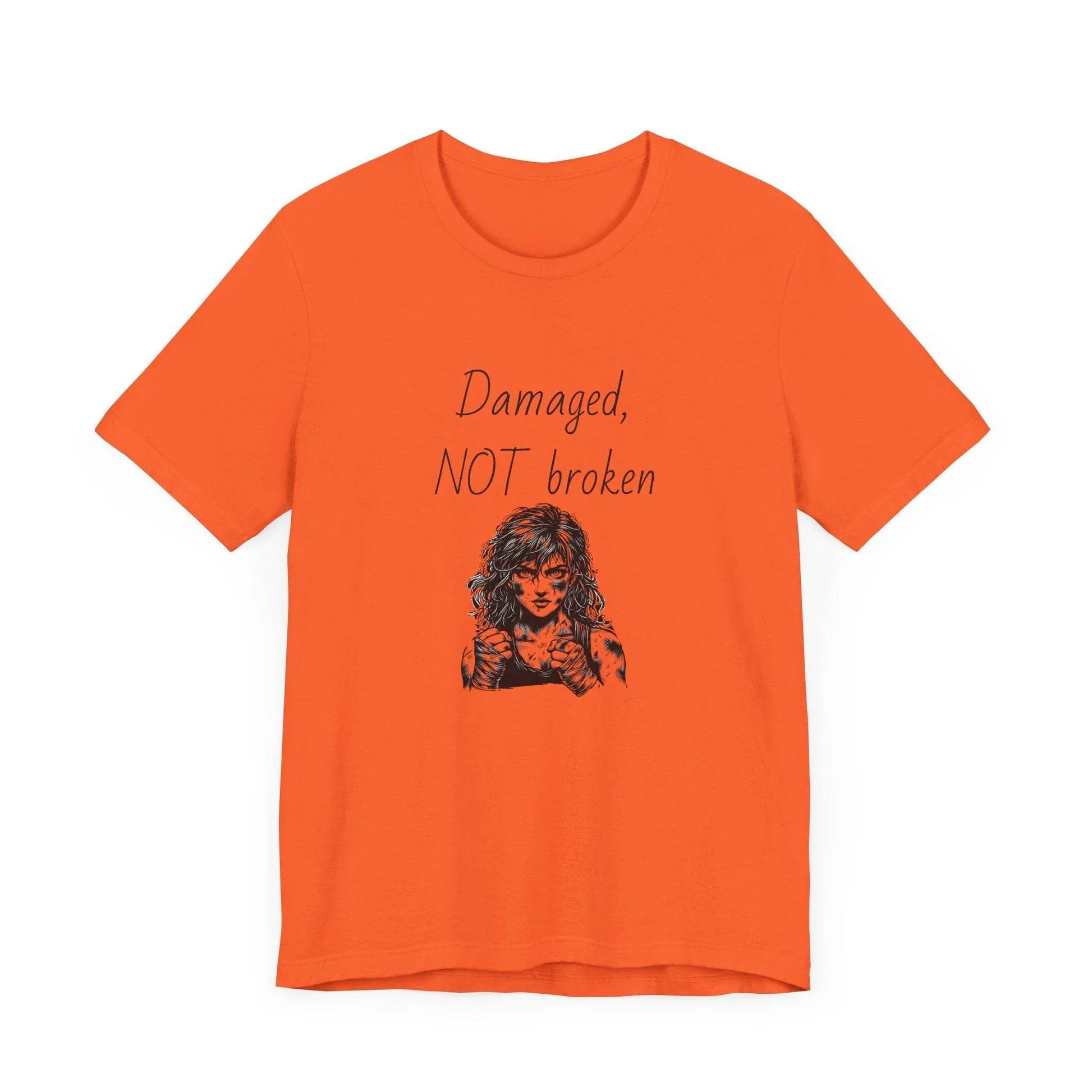 Damaged, NOT broken Inspirational T-Shirt | Unisex Short Sleeve Tee - The Dreamer's Bookshop.