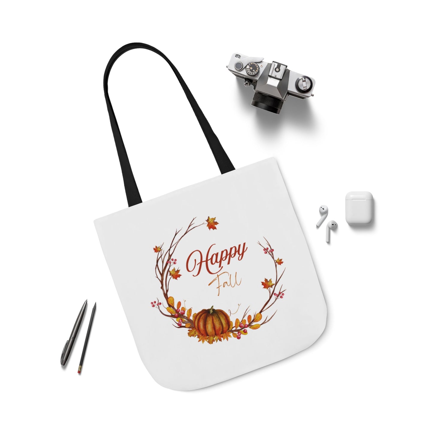 Happy Fall Tote Bag - Perfect for Book Lovers & Indie Authors