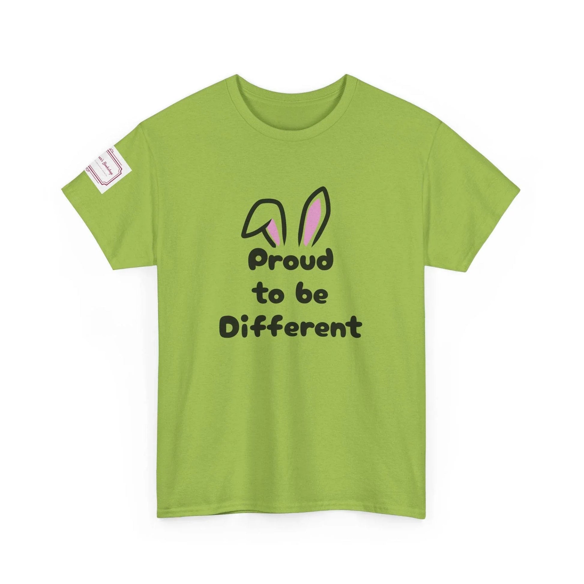 Proud to be Different Unisex Heavy Cotton Tee - Fun & Inclusive Graphic T-Shirt - The Dreamer's Bookshop.