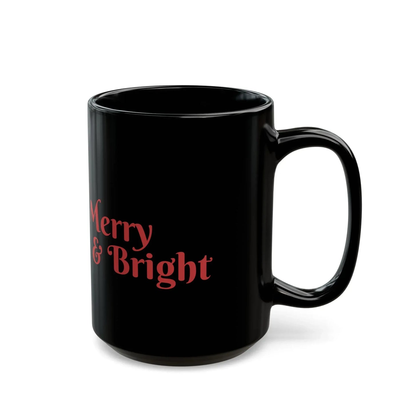 Book Lover's Christmas Black Mug (11oz, 15oz) - The Dreamer's Bookshop.