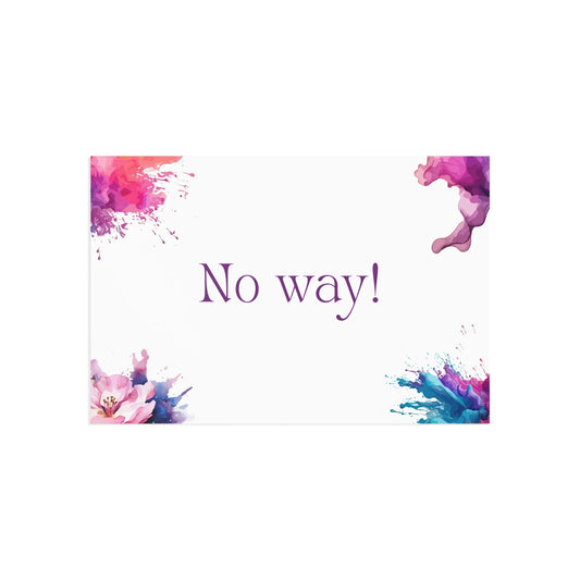 The Dreamer's Bookshop "No Way" Exclamation Card - The Dreamer's Bookshop.