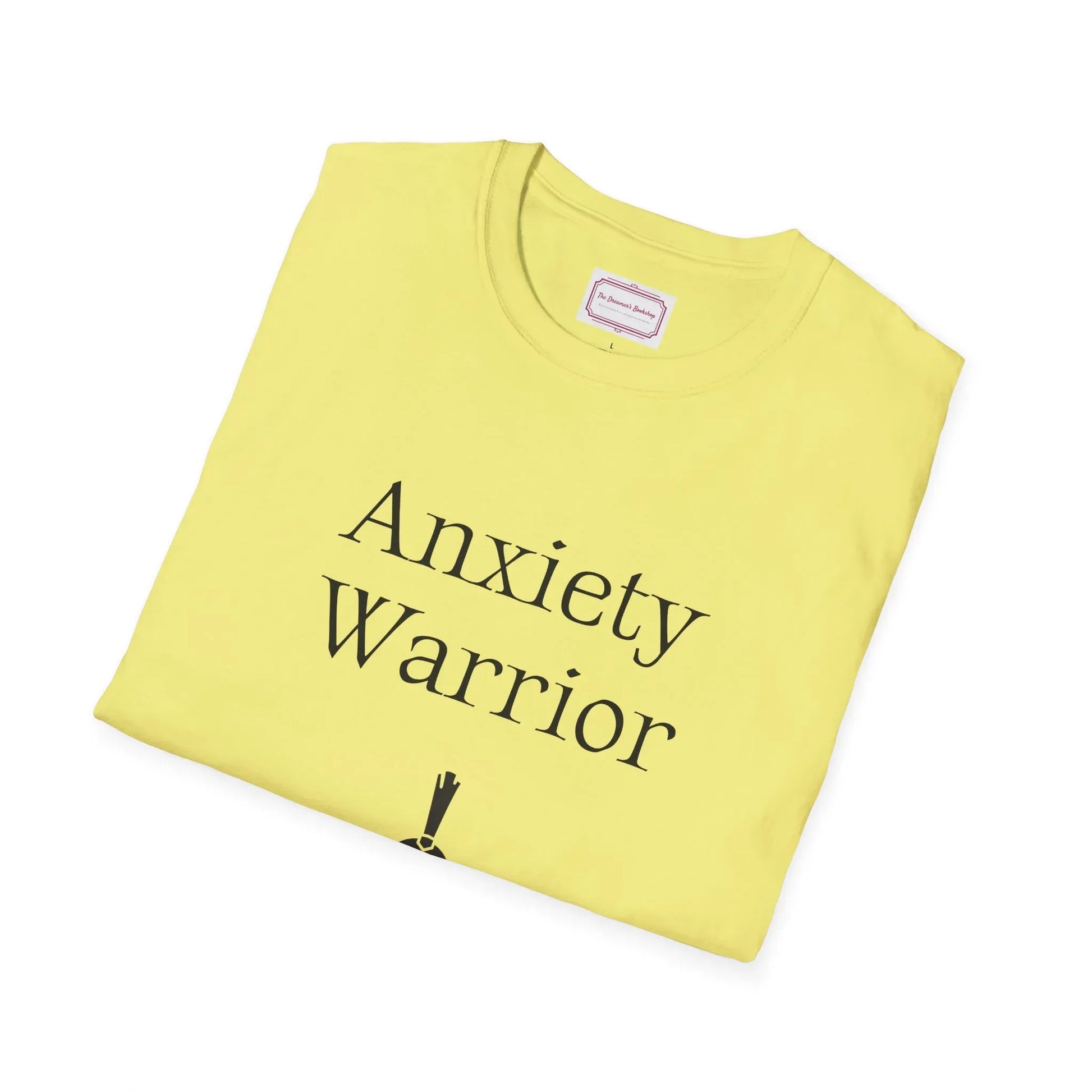 Anxiety Warrior Unisex Softstyle T-Shirt - Embrace Your Battles - The Dreamer's Bookshop.