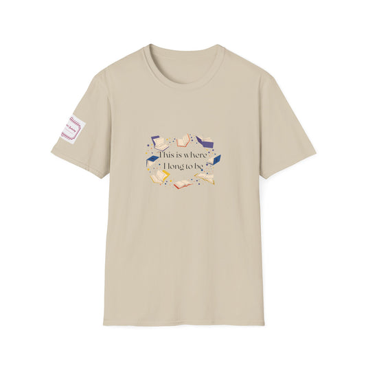 Unisex T-Shirt - "Where I long to be" for Book Lovers