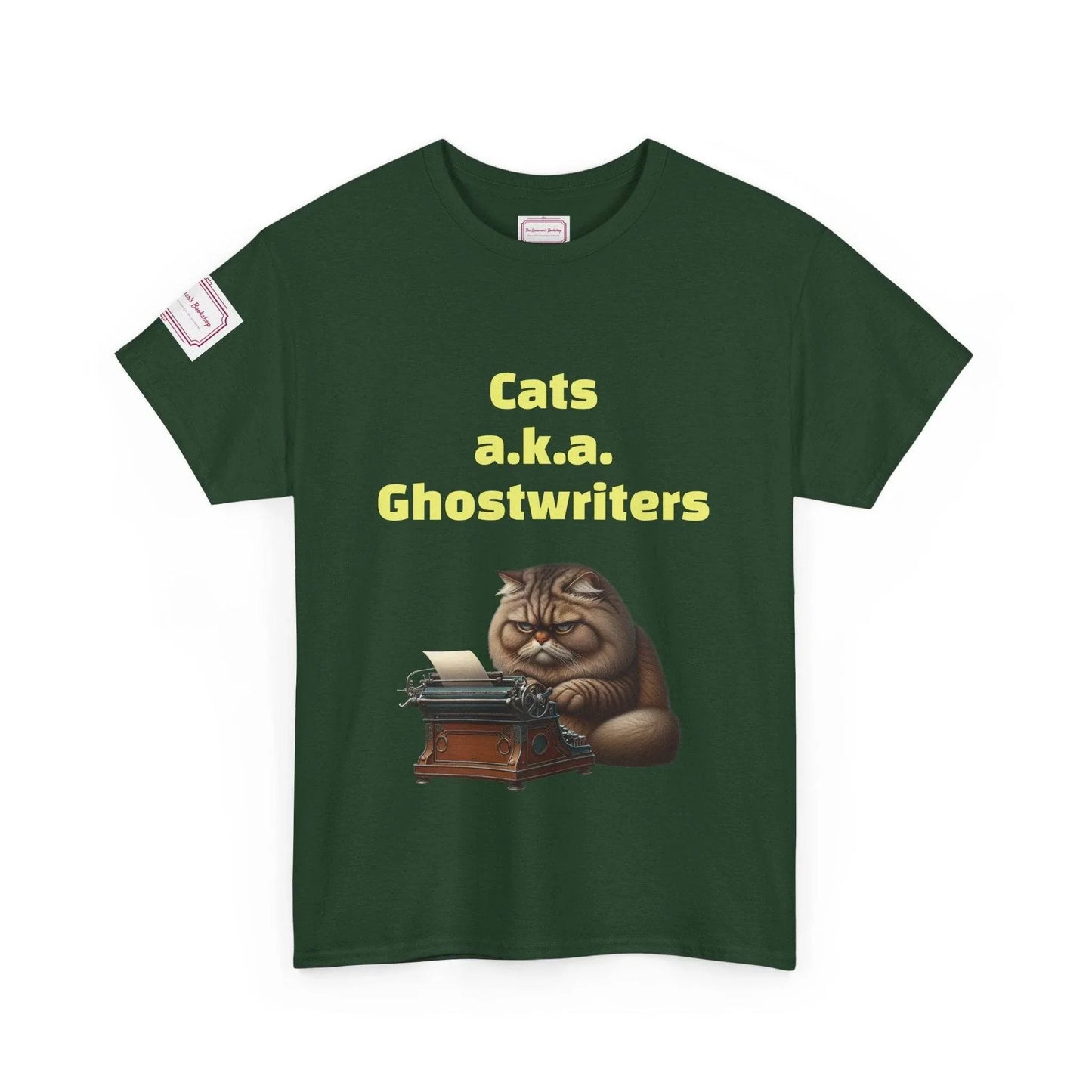 Cats Ghostwriters - Unisex Heavy Cotton Tee - Perfect for Book Lovers - The Dreamer's Bookshop.