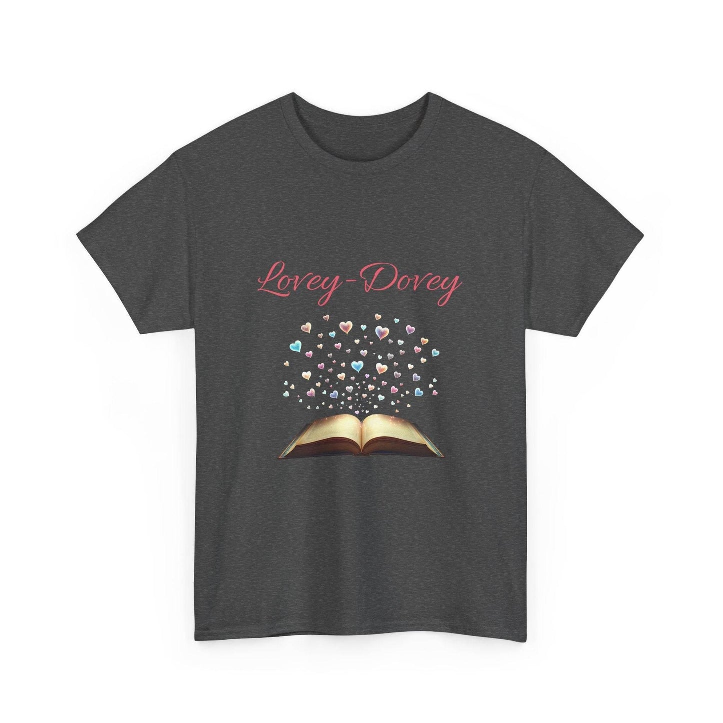 Lovey-Dovey - Graphic Tee - Unisex Heavy Cotton T-Shirt for Book Lovers - The Dreamer's Bookshop.