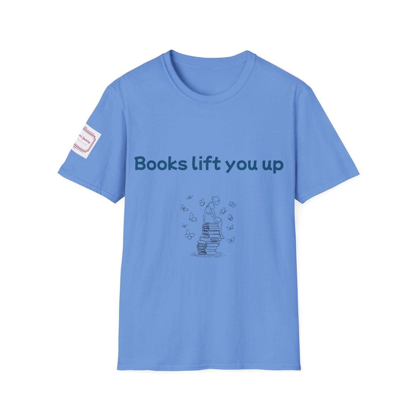 Inspirational Unisex Softstyle T-Shirt - Books Lift You Up