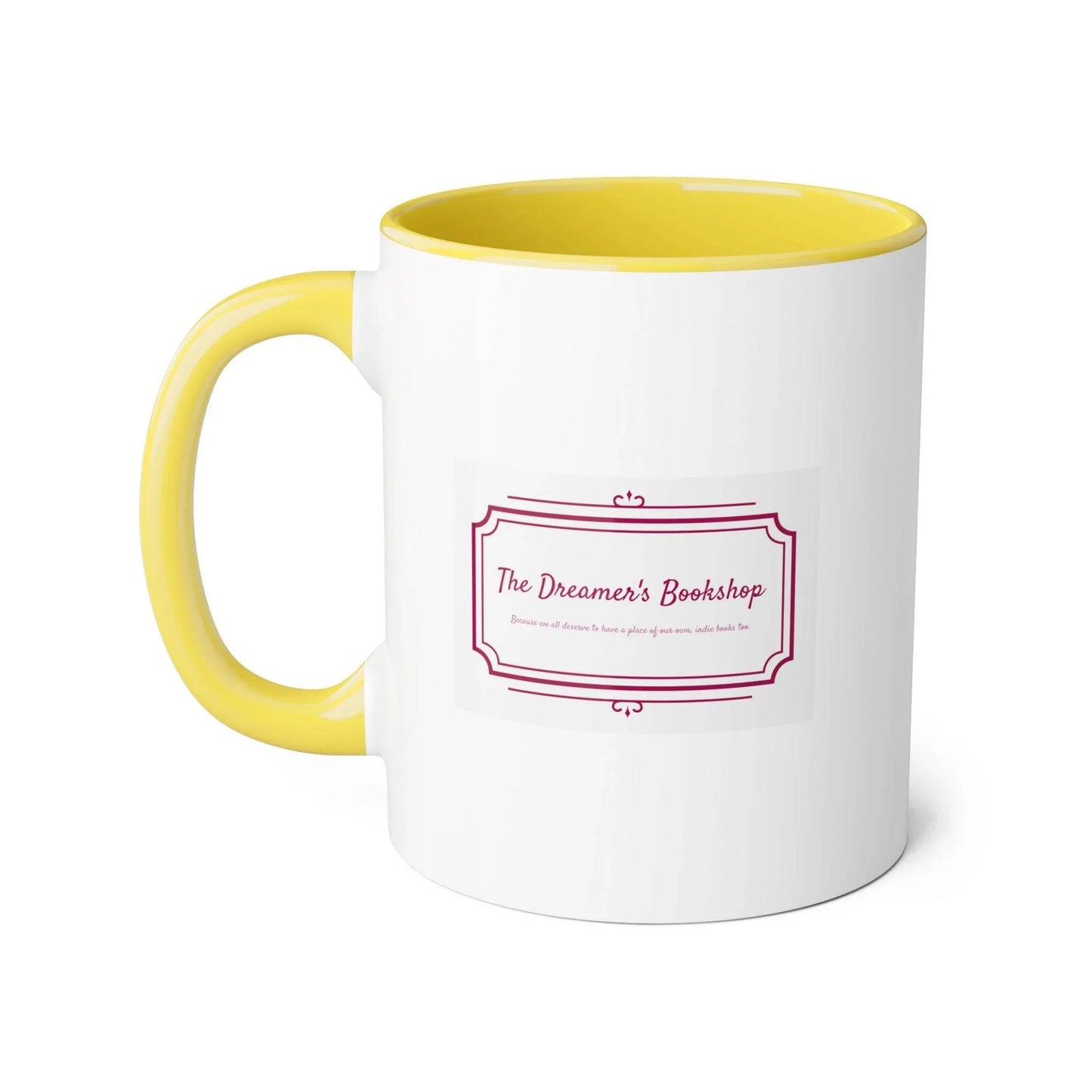 Dreamer's Bookshop Accent Mug - 11oz Coffee Cup for Readers & Book Lovers - The Dreamer's Bookshop.