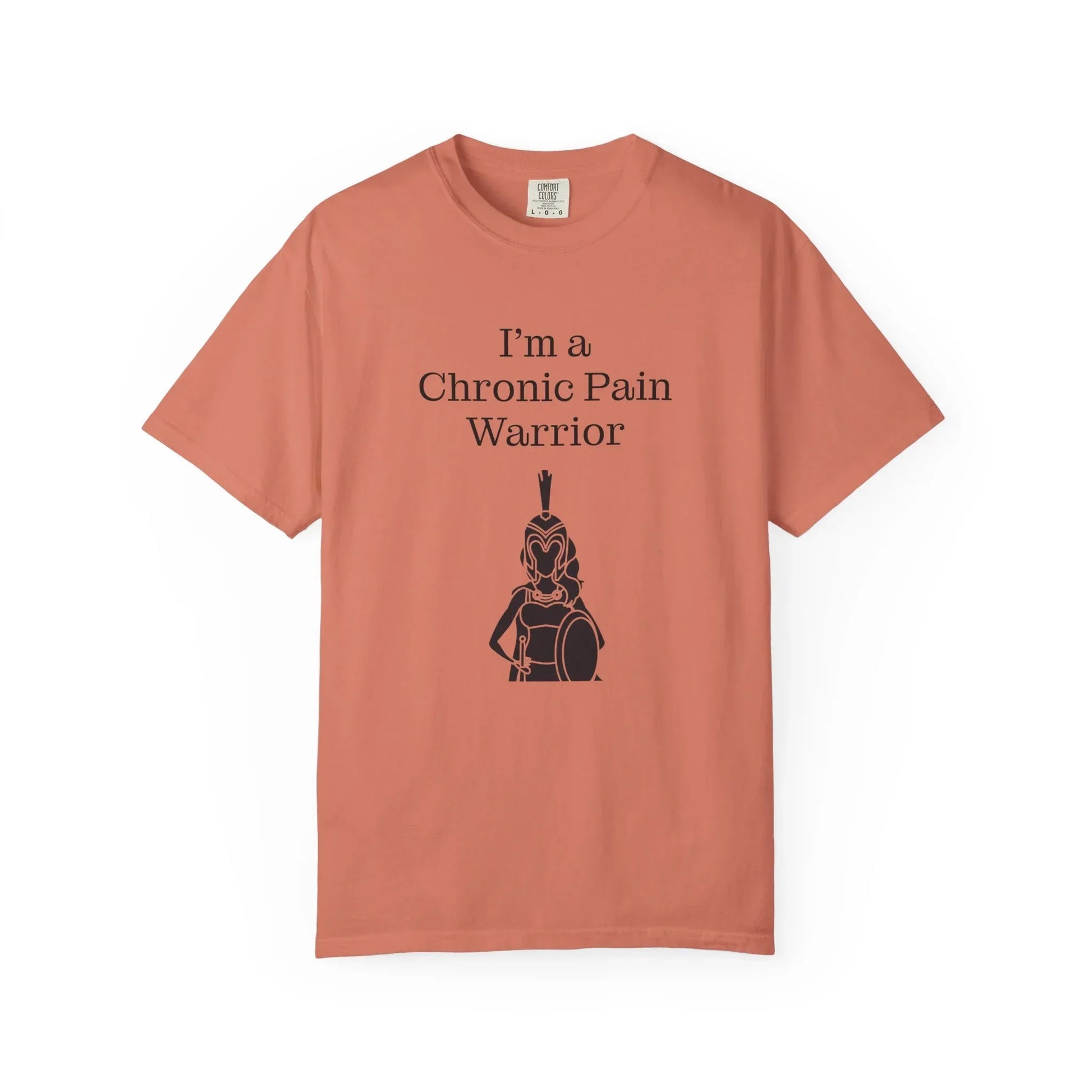Chronic Pain Warrior Unisex Garment-Dyed T-shirt - Inspirational Motivational Tee - The Dreamer's Bookshop.