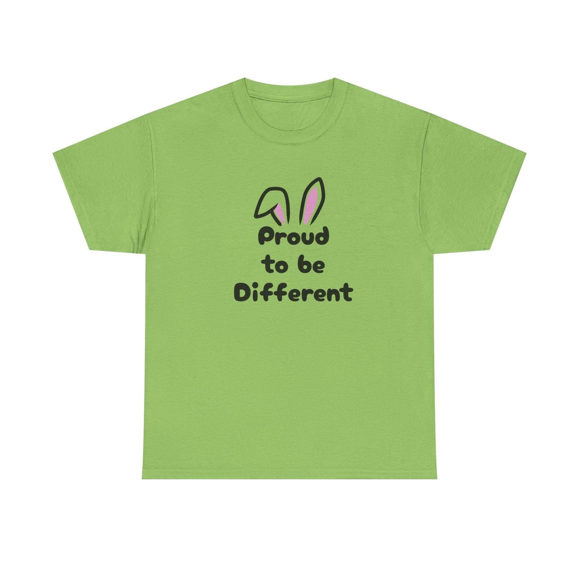 Proud to be Different Unisex Heavy Cotton Tee - Celebrate Individuality & Self-Expression - The Dreamer's Bookshop.