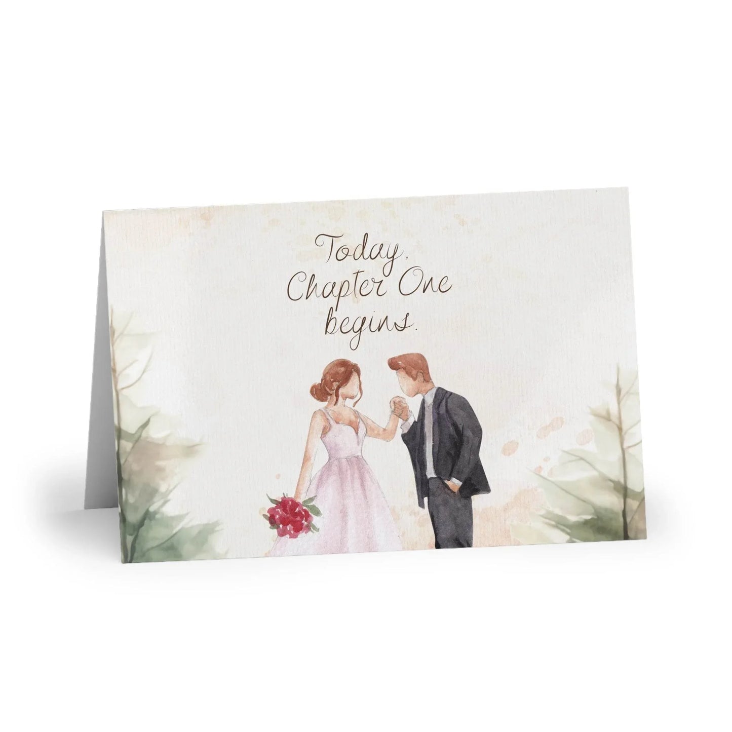 The Dreamer's Bookshop Cute "Chapter One" Wedding Card - The Dreamer's Bookshop.