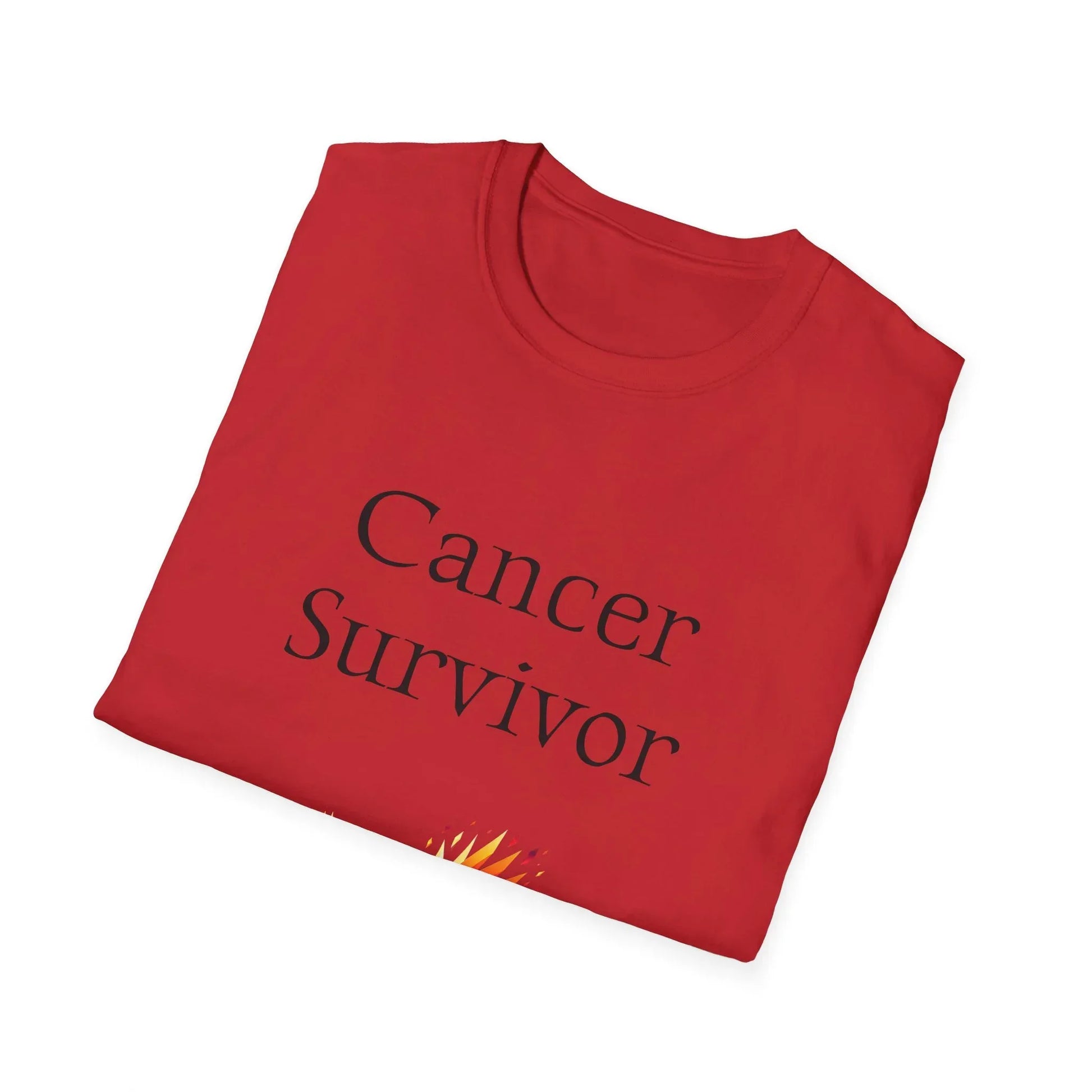 Cancer Survivor Unisex Softstyle T-Shirt - Empowering Graphic Tee for Mental Health Awareness - The Dreamer's Bookshop.