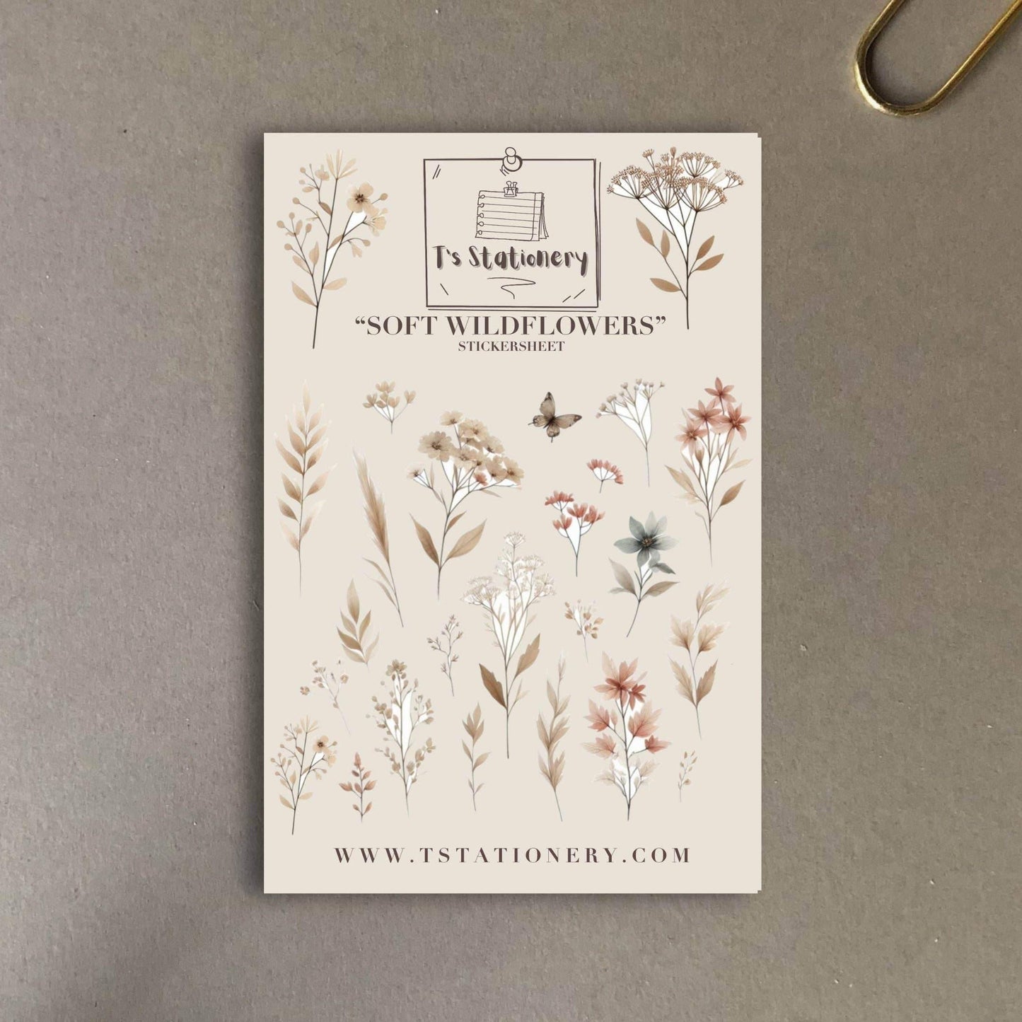 T's Stationery - „Zachte wilde bloemen” - The Dreamer's Bookshop.