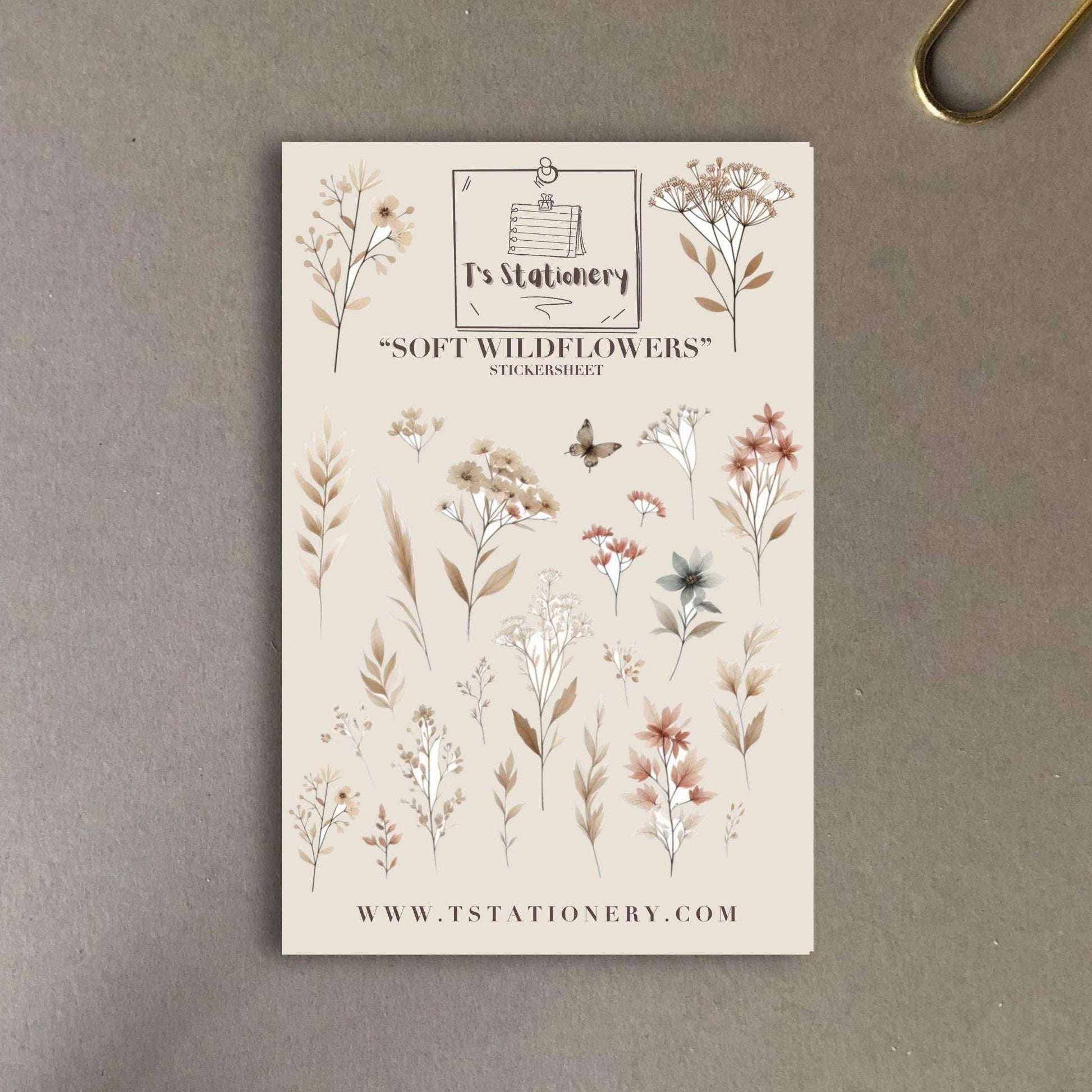 T's Stationery - „Zachte wilde bloemen” - The Dreamer's Bookshop.