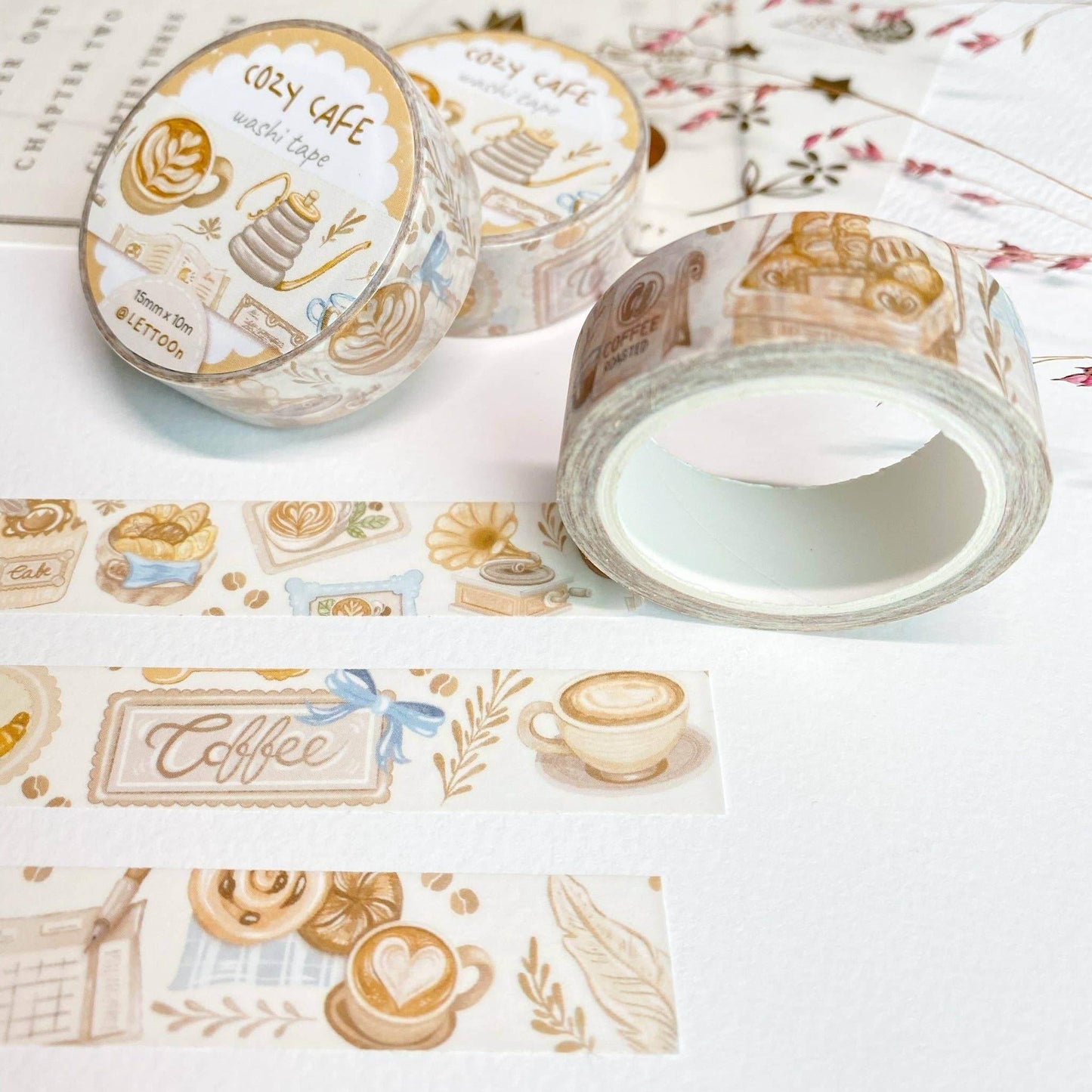 LETTOOn - Washi Tape - Gezellig café - The Dreamer's Bookshop.