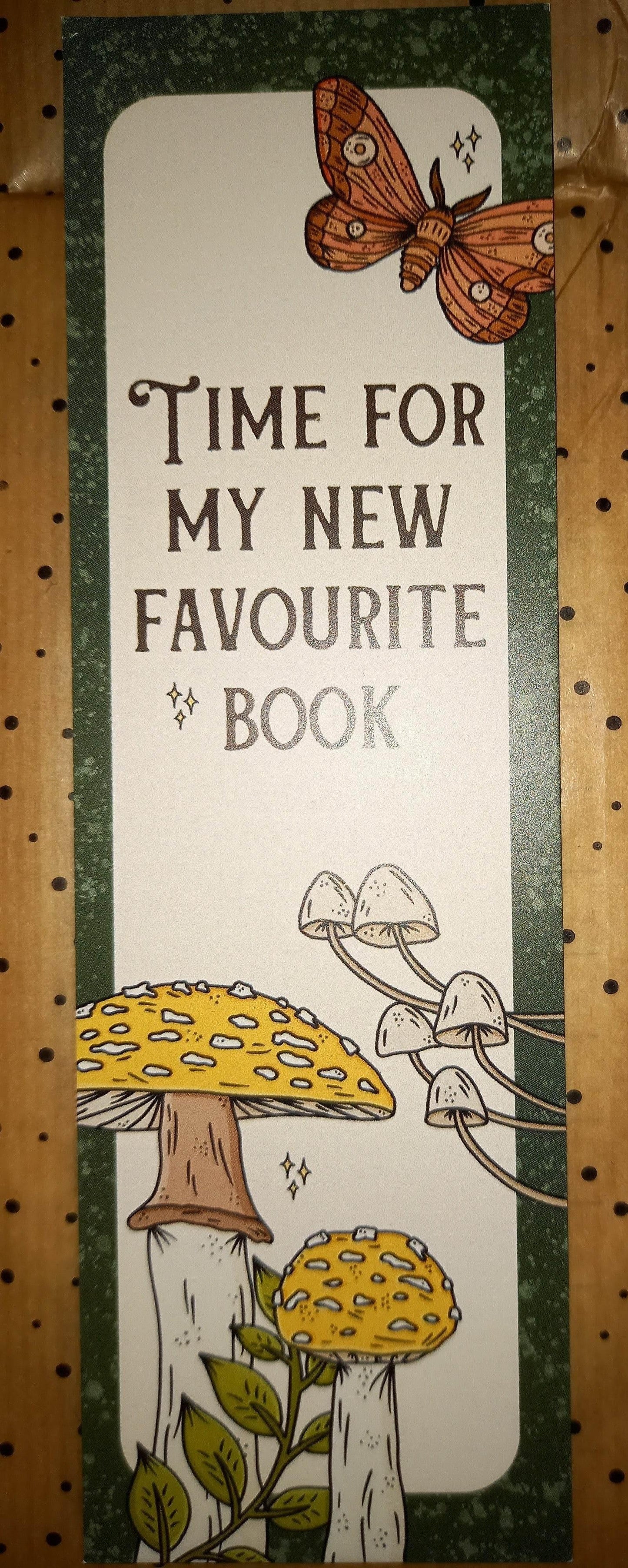 Basically Britt - Woodland Bookmark - Forest Toadstool Nature Butterfly Books - The Dreamer's Bookshop.