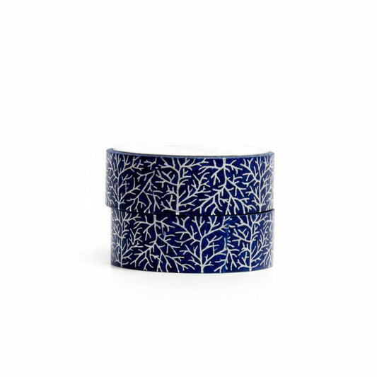 Willwa - Blue Crystal Trees Washi Tape - The Dreamer's Bookshop.