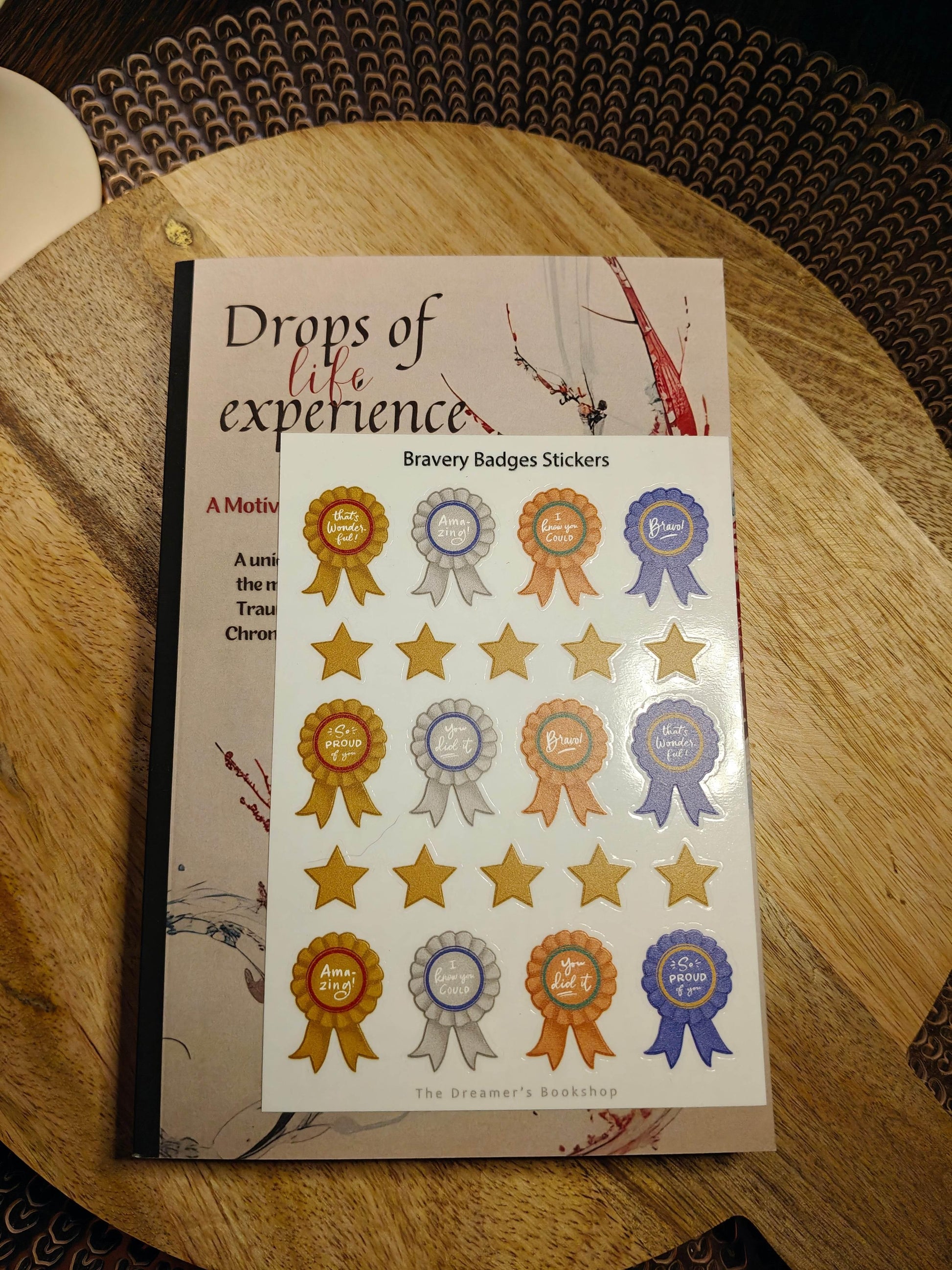 The Dreamer's Bookshop Bravery Badges - Sticker Sheet A6 - The Dreamer's Bookshop.