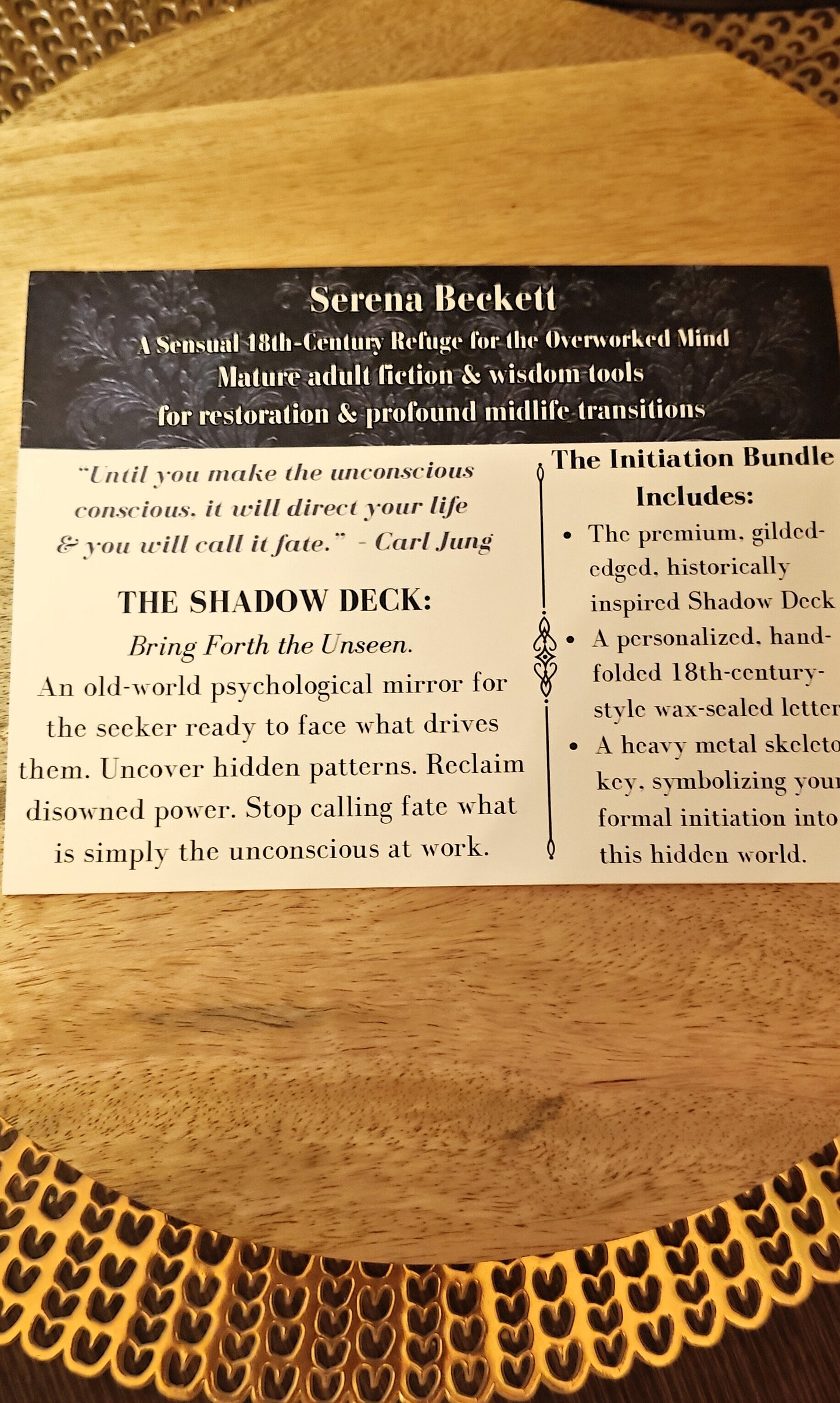 Wisdom Deck: The 18th Century Shadow Deck · Beckett Collection
