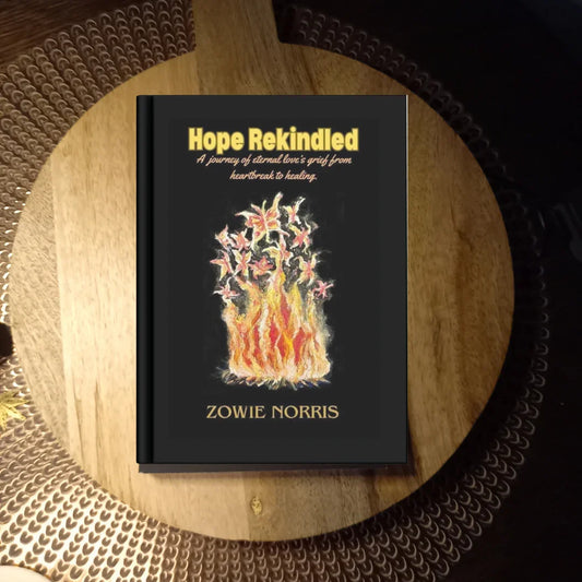 Hope Rekindled: A Journey of Eternal Love's Grief from Heartbreak to Healing · Zowie Norris ✦ Indie Paperback