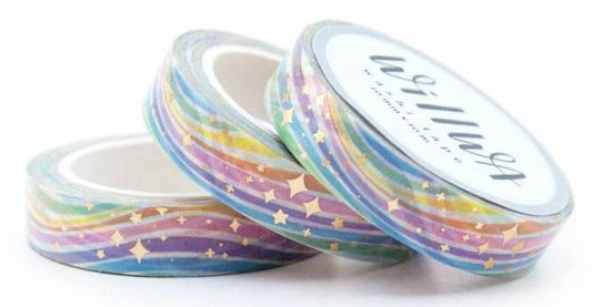 Willwa - Rainbow Sparkles Washi Tape - The Dreamer's Bookshop.