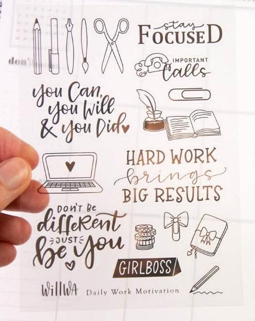 Willwa - Daily Work Motivation - The Dreamer's Bookshop.