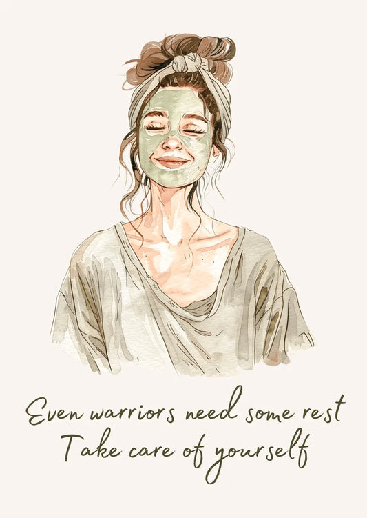 The Dreamer's Bookshop Chronic Illness "Even Warriors" Art Print Card - The Dreamer's Bookshop.