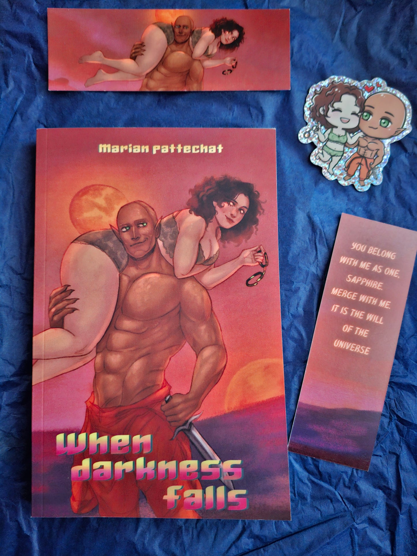 When Darkness Falls: A Sci-Fi Alien Romance · Marian Pattechat ✦ Indie Paperback