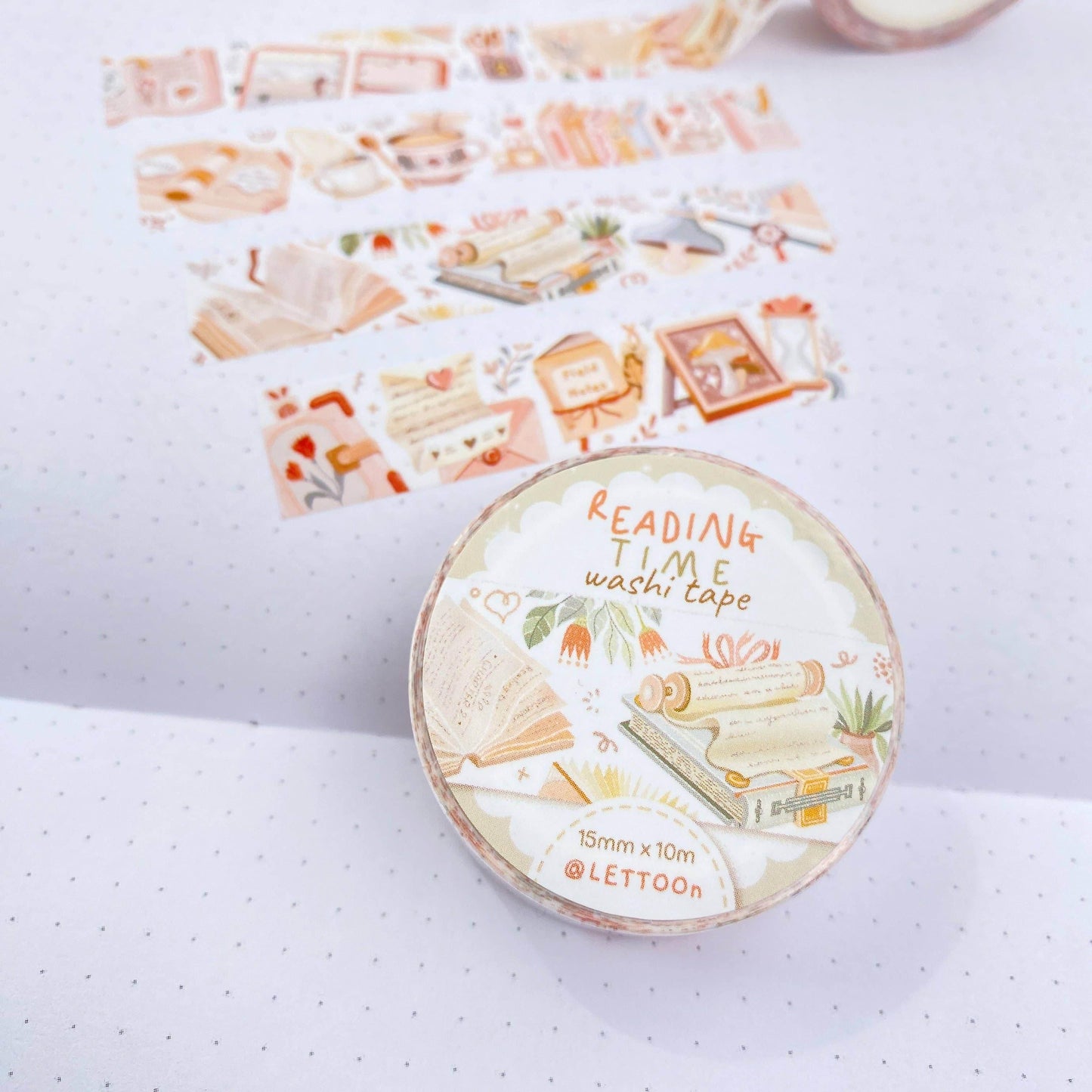 LETTOOn - Washi Tape - Leestijd - The Dreamer's Bookshop.