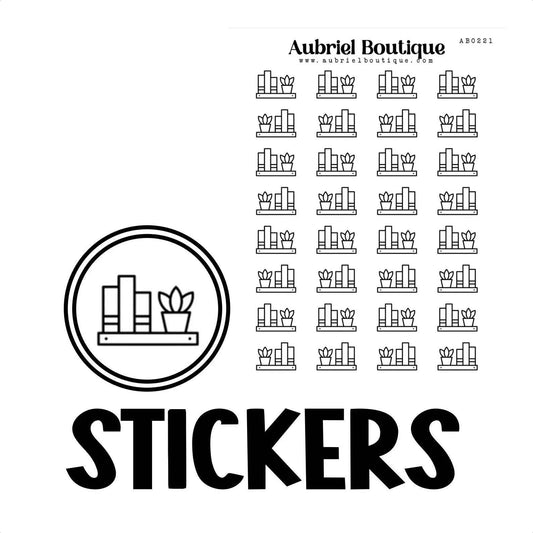 BOEKEN, plannerstickers — AB0221 - The Dreamer's Bookshop.
