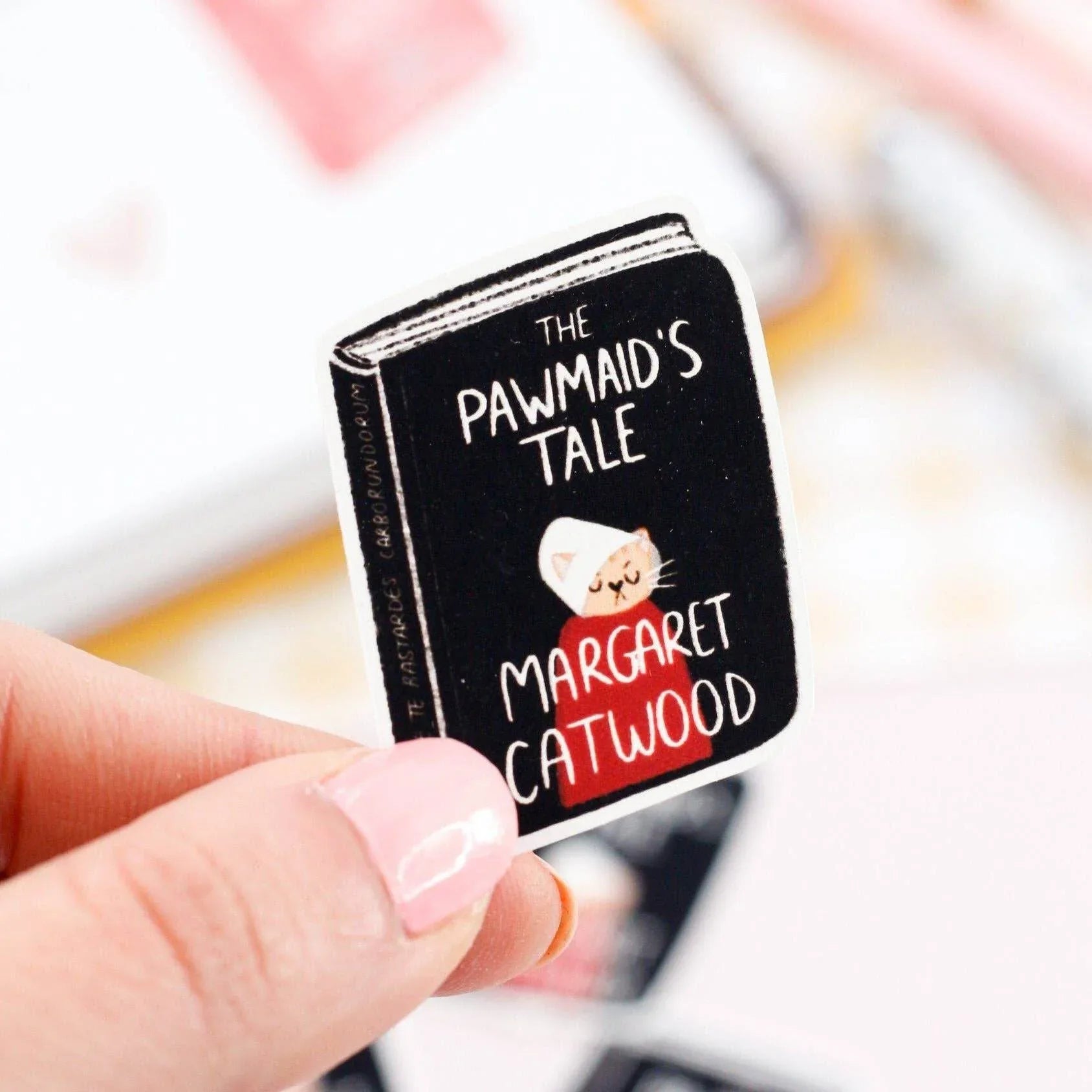 My Sweet Paper Card - Pawmaid's Tale - Boeksticker voor katten - The Dreamer's Bookshop.