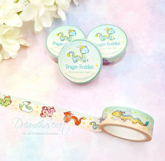Dreamchaserart - Washi-tape van Dragon Buddies - The Dreamer's Bookshop.