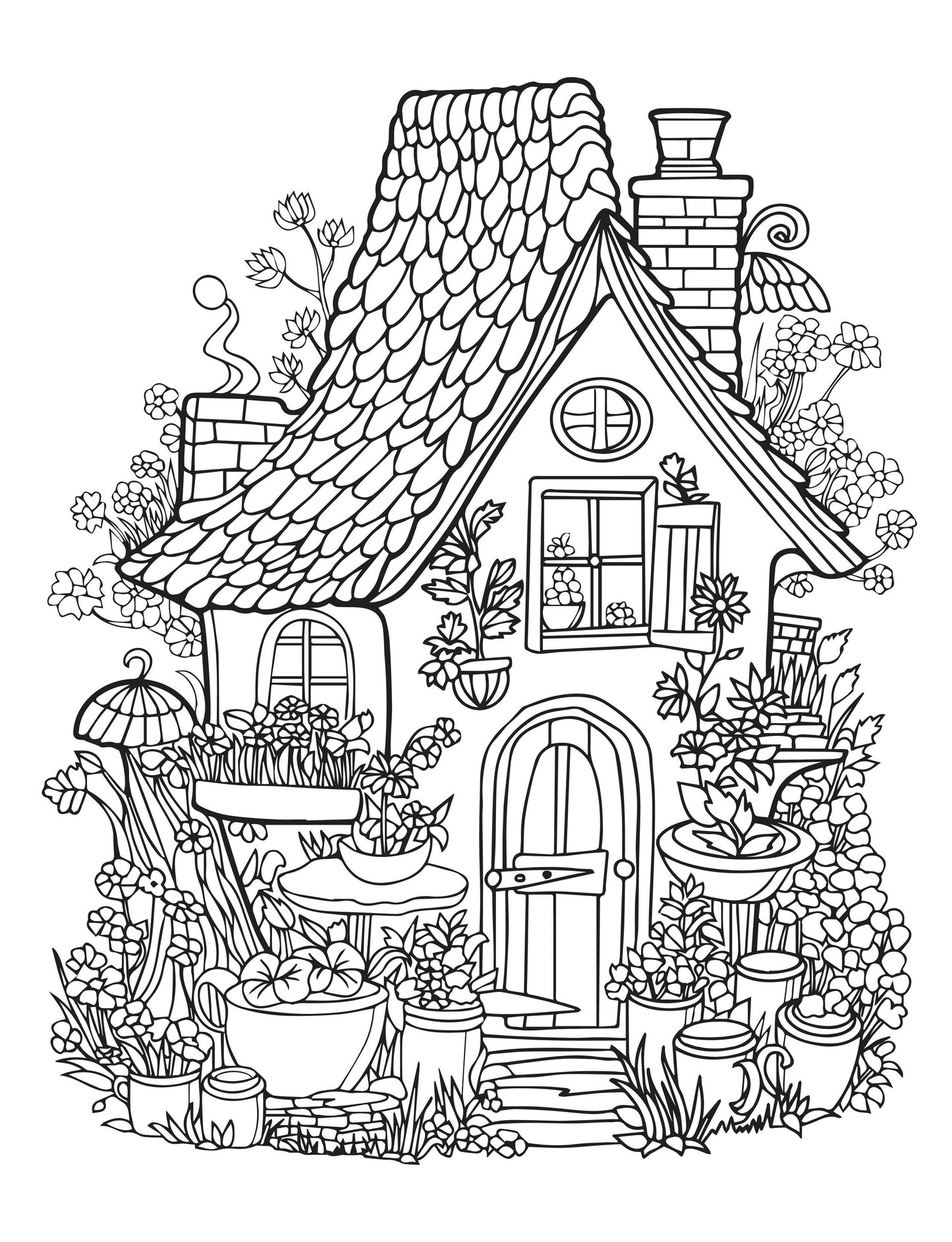 Hut dreams - A coloring book for relaxing hours
